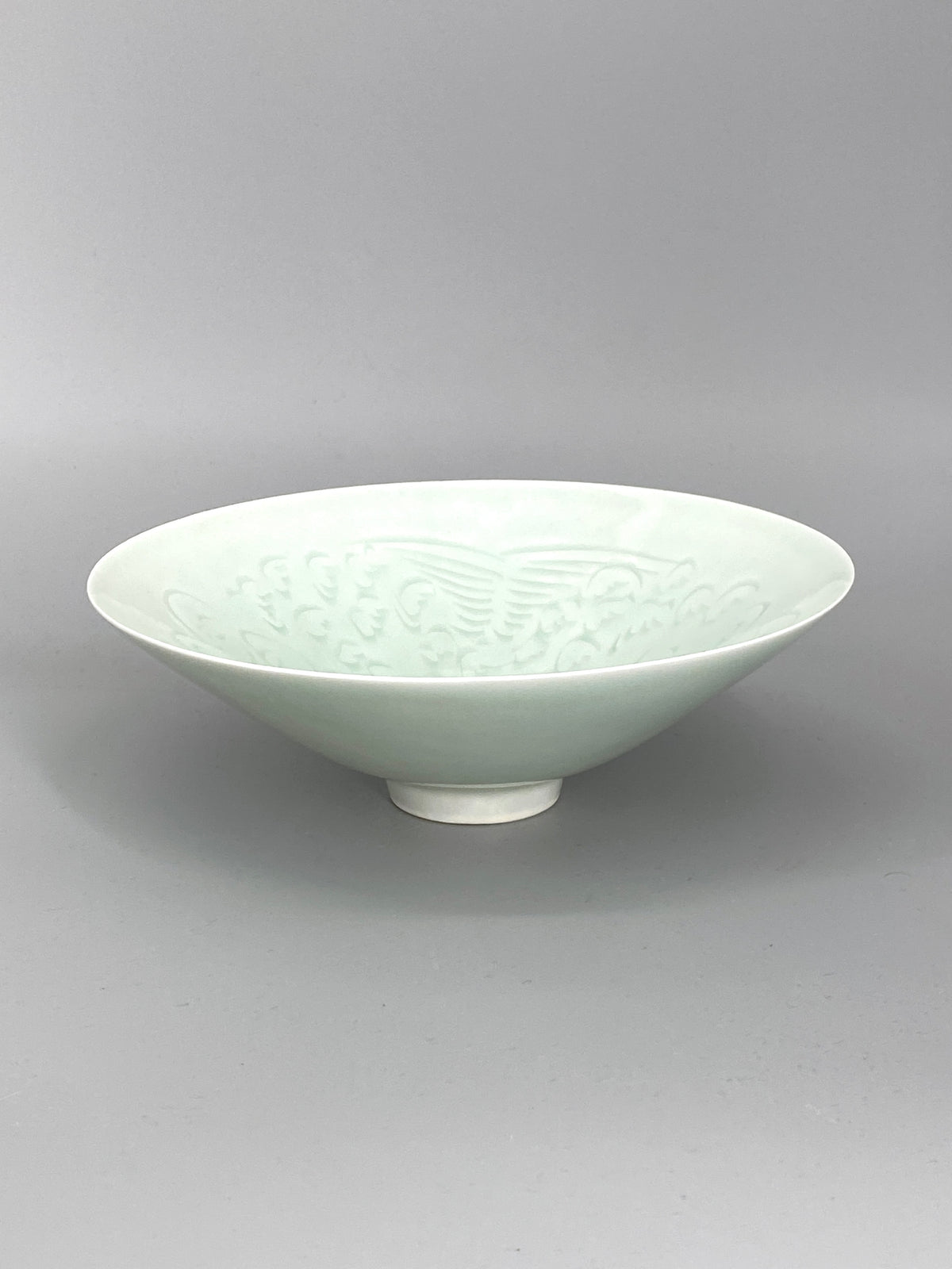 chinesische Qingbai Porzellan Schale, mit floralem Dekor