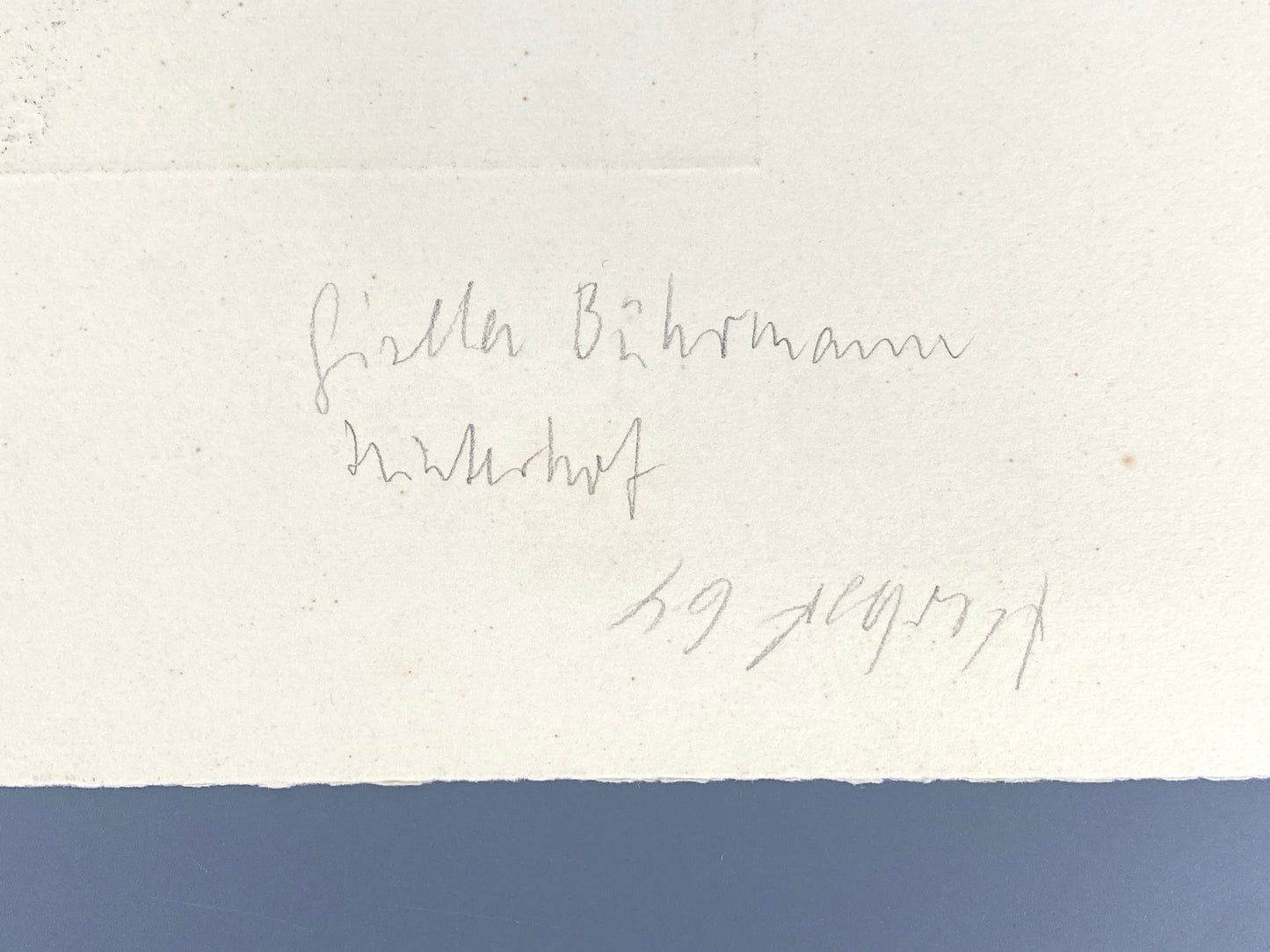 Radierung "Hinterhof" von Gisela Bührmann (1925–2011), Edition der Griffelkunst-Vereinigung, Hamburg 1964