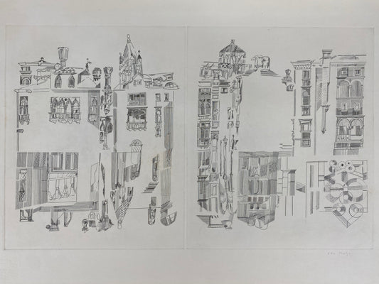 signierter Kupferstich von Otto Rohse "Canal Grande II", 1963
