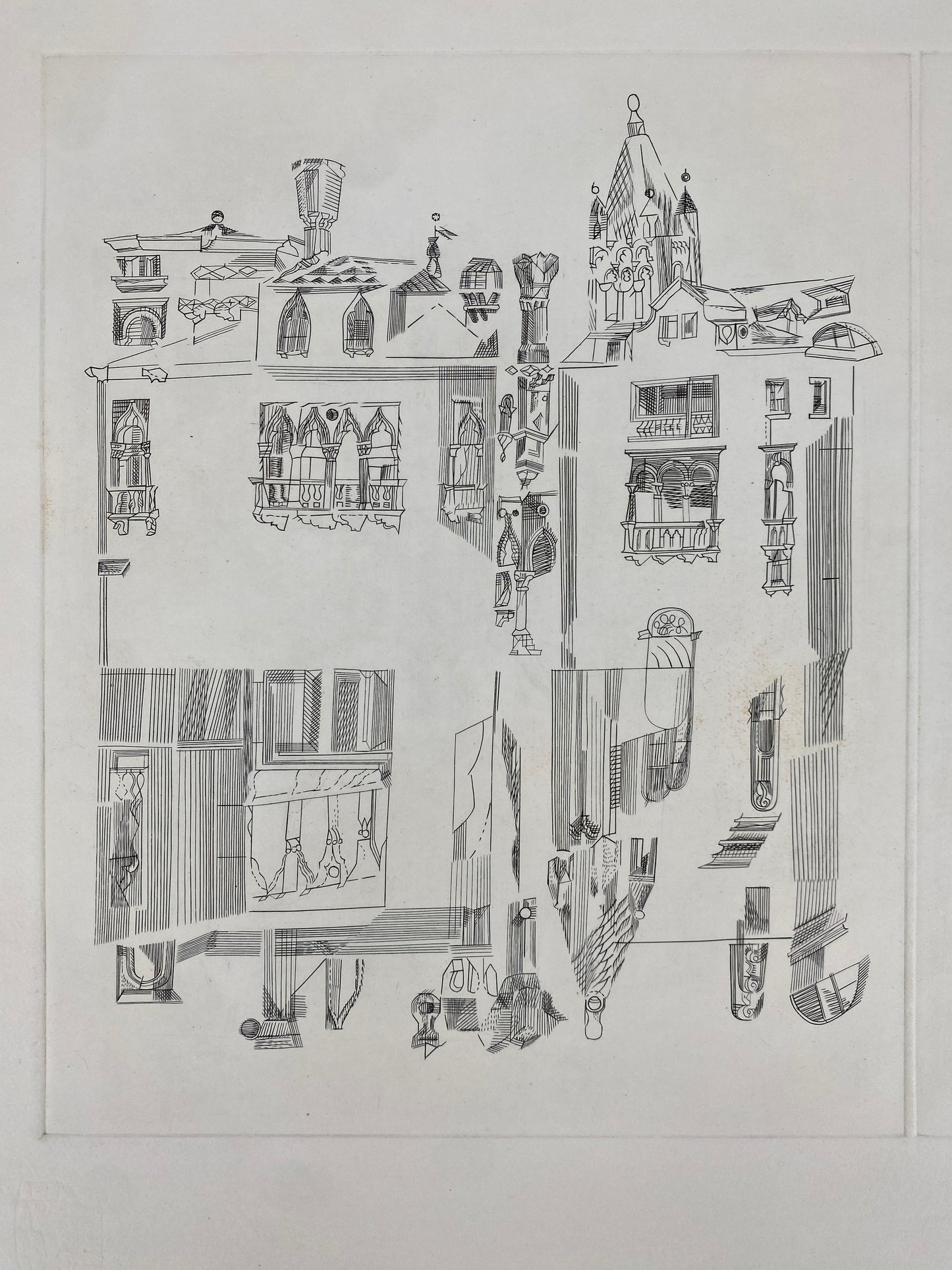 signierter Kupferstich von Otto Rohse "Canal Grande II", 1963