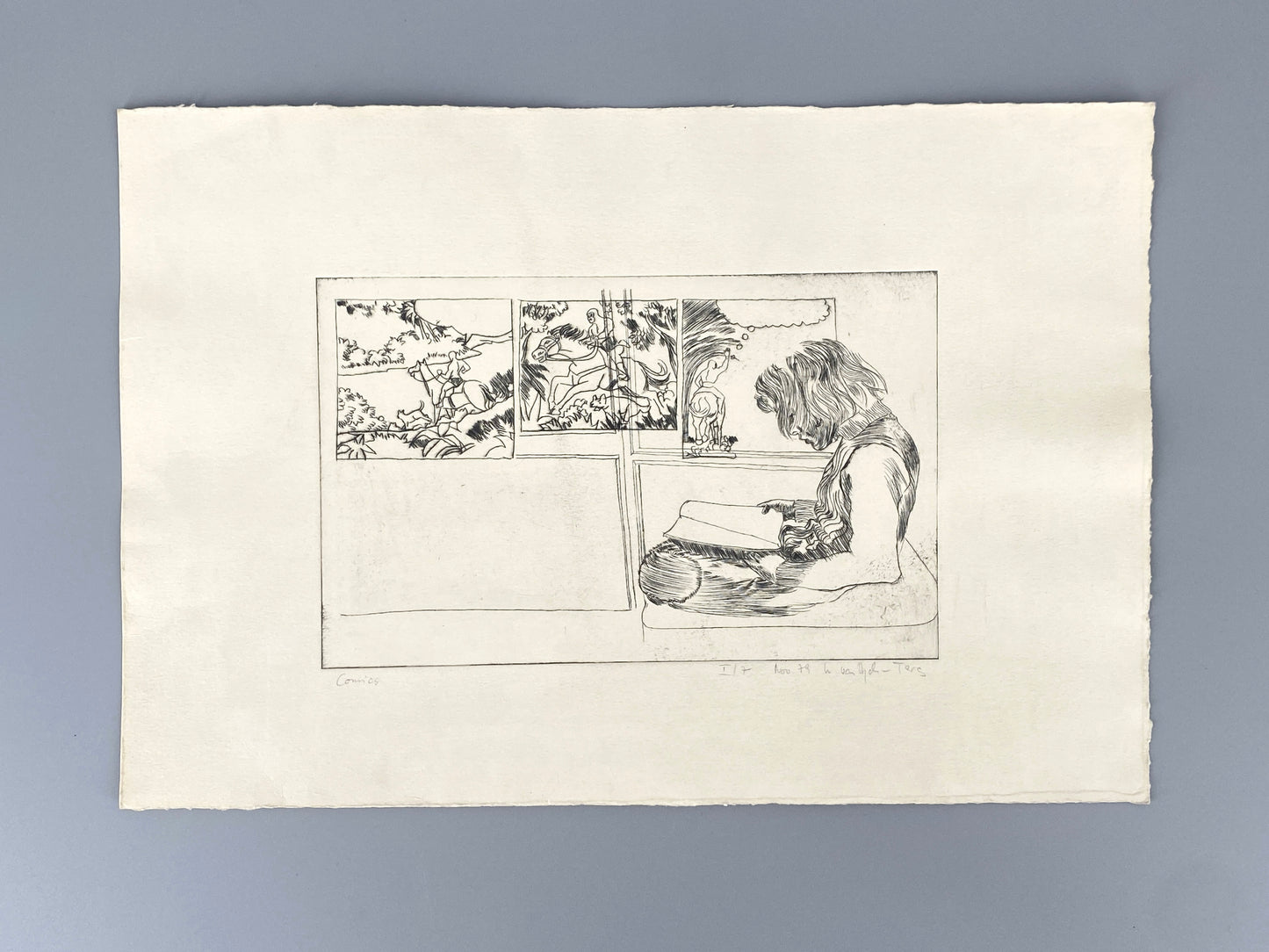 Radierung "Comics", handsigniert, 1979