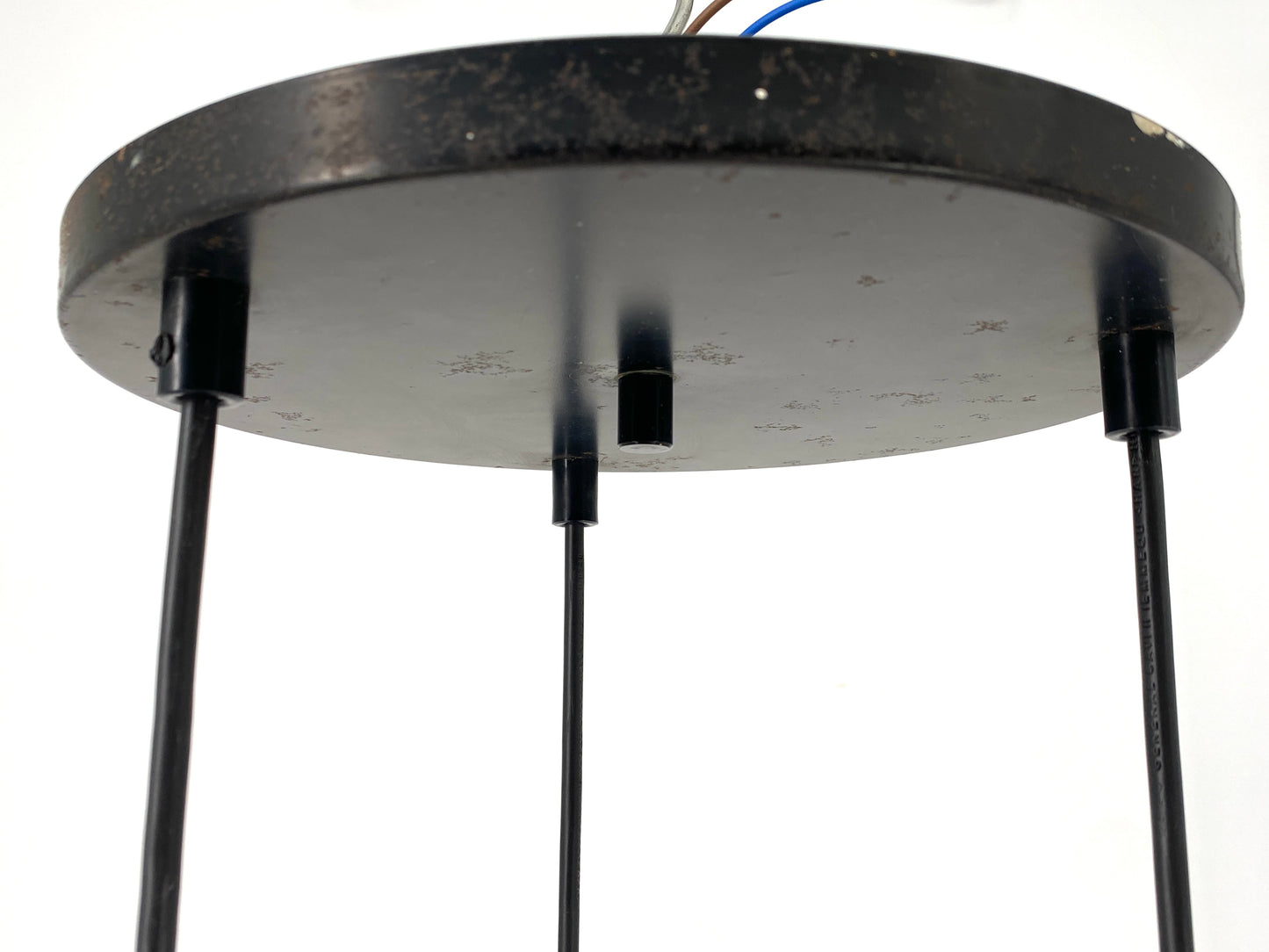 Verchromte Kaskadenlampe mit facettierten Glasschirmen, 60er