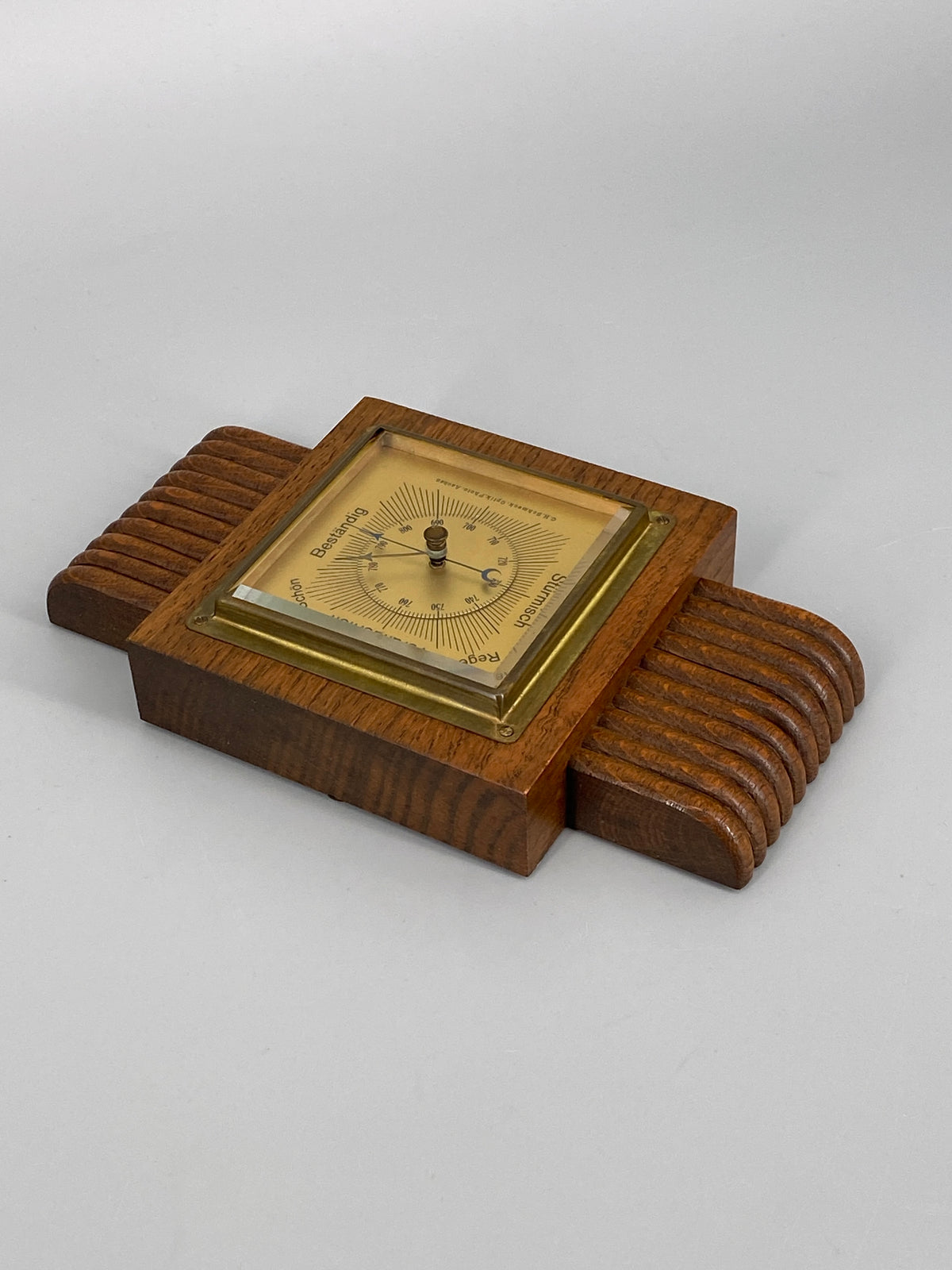 Art Deco Wandbarometer aus Holz, Aachen