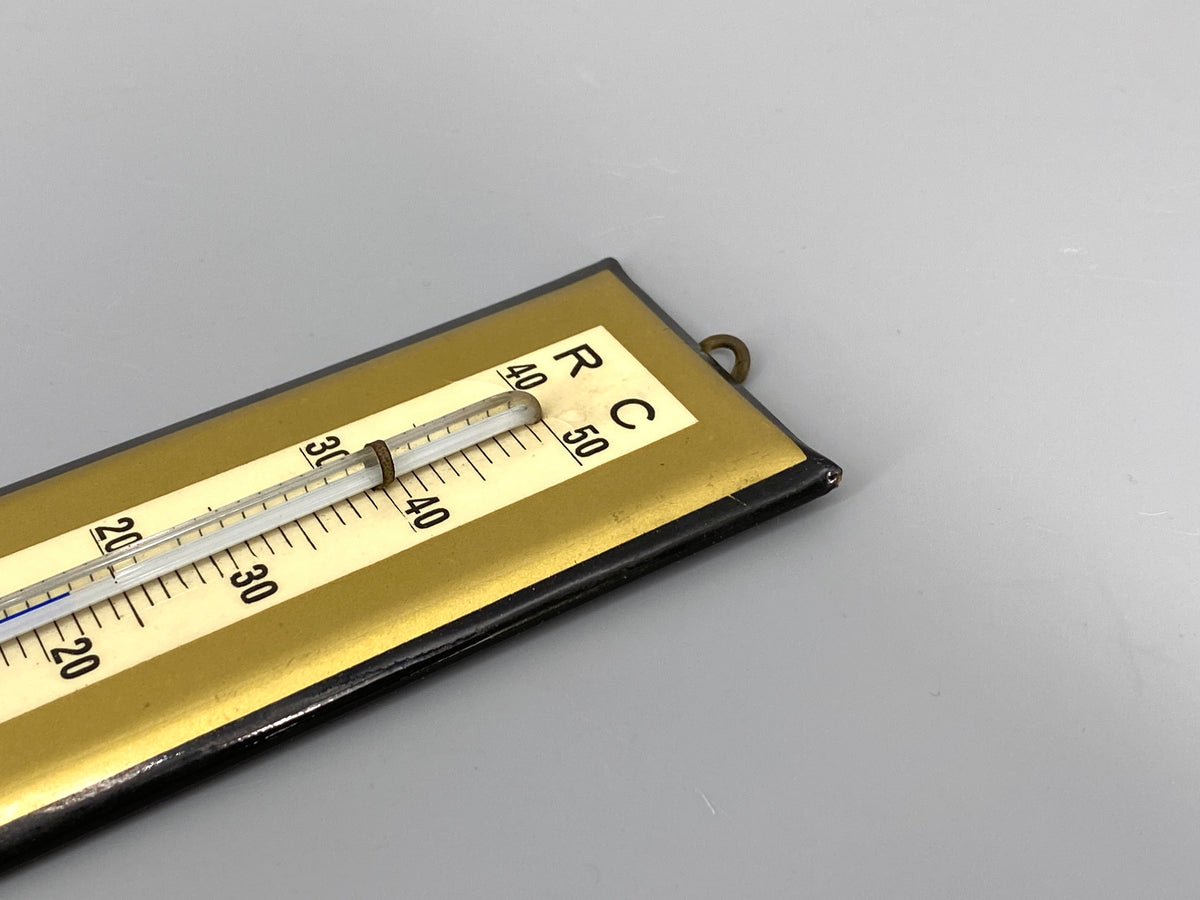 Wand Thermometer mit Kaffeetasse im Jugenstil