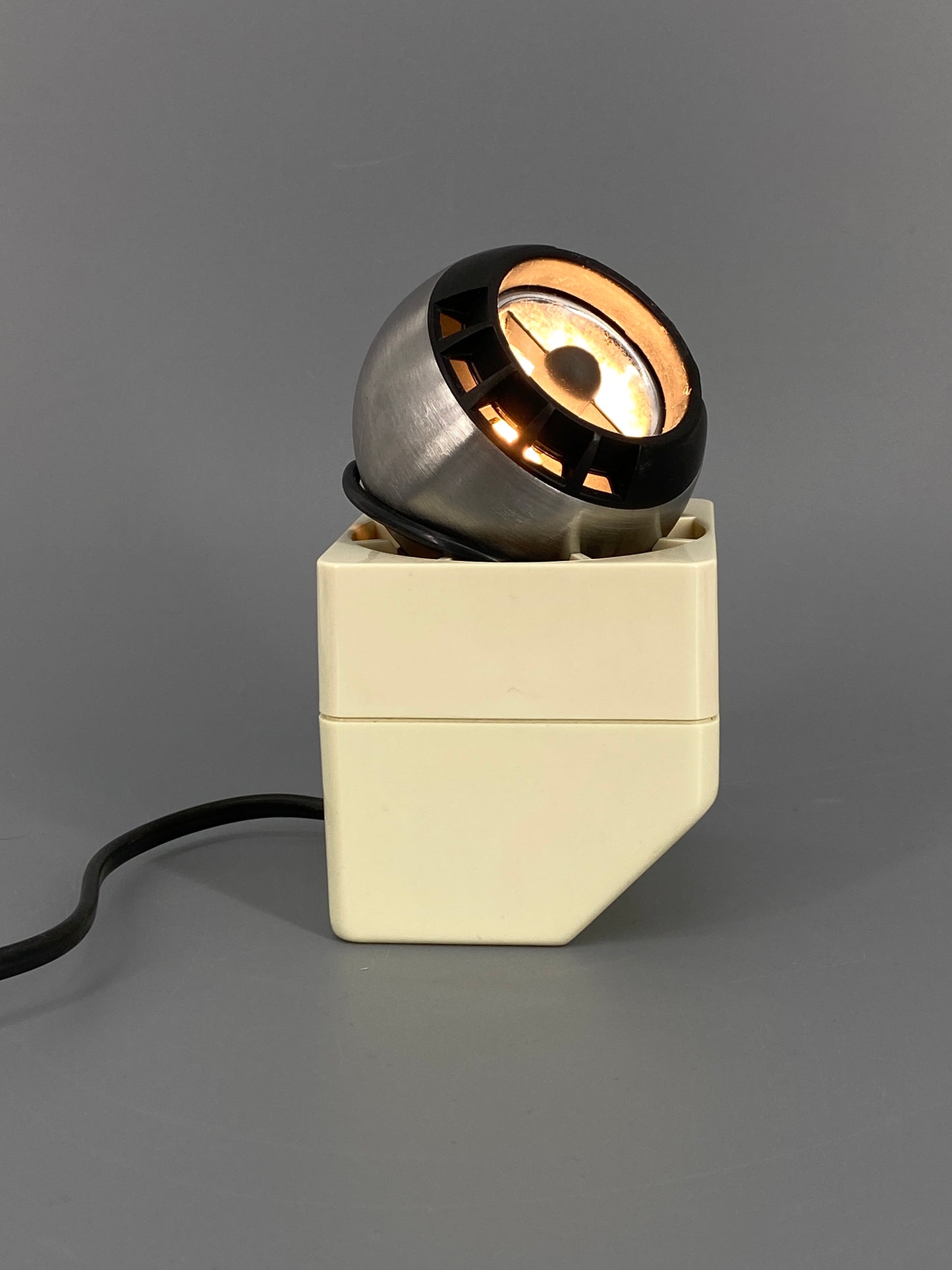 Magnetische Minispot Lampe Beige "41601" von Dieter Witte für Osram, Deutschland, 1970er Jahre