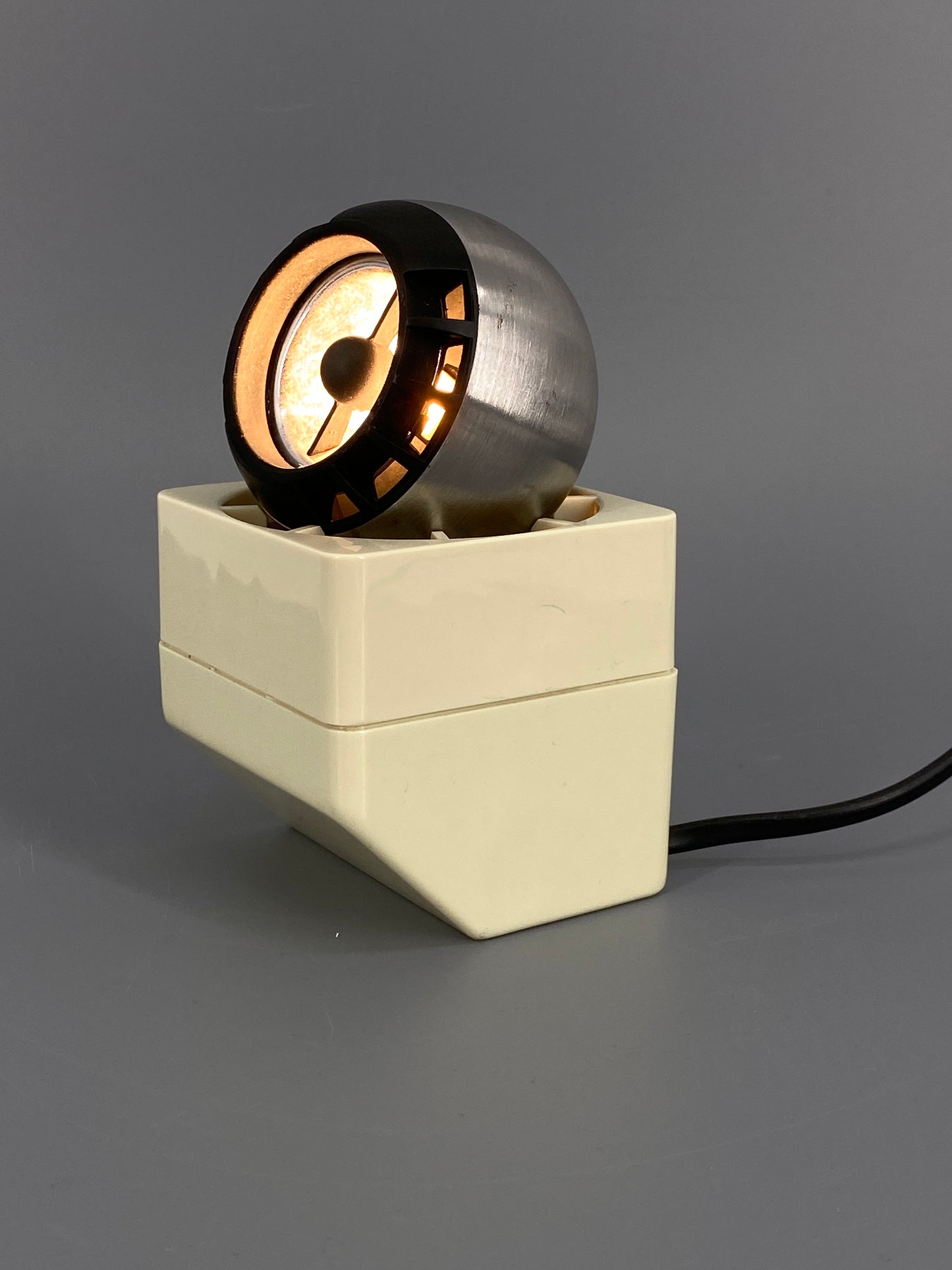 Magnetische Minispot Lampe Beige "41601" von Dieter Witte für Osram, Deutschland, 1970er Jahre
