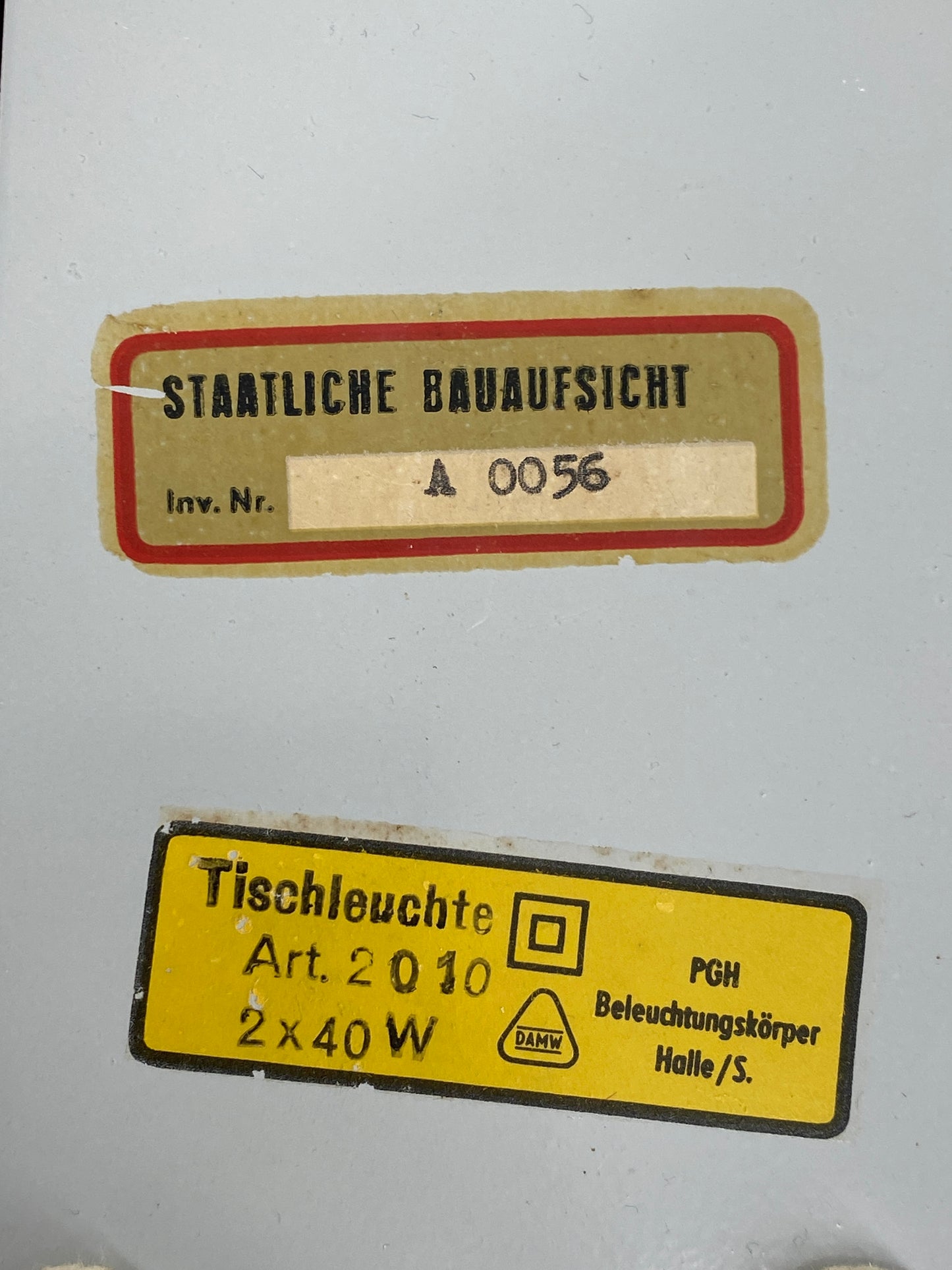 DDR Schreibtischlampe von Klaus Musinowski für VEB Halle