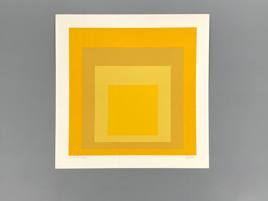 Signierter und nummerierter Siebdruck "J K S" von Josef Albers, 1970