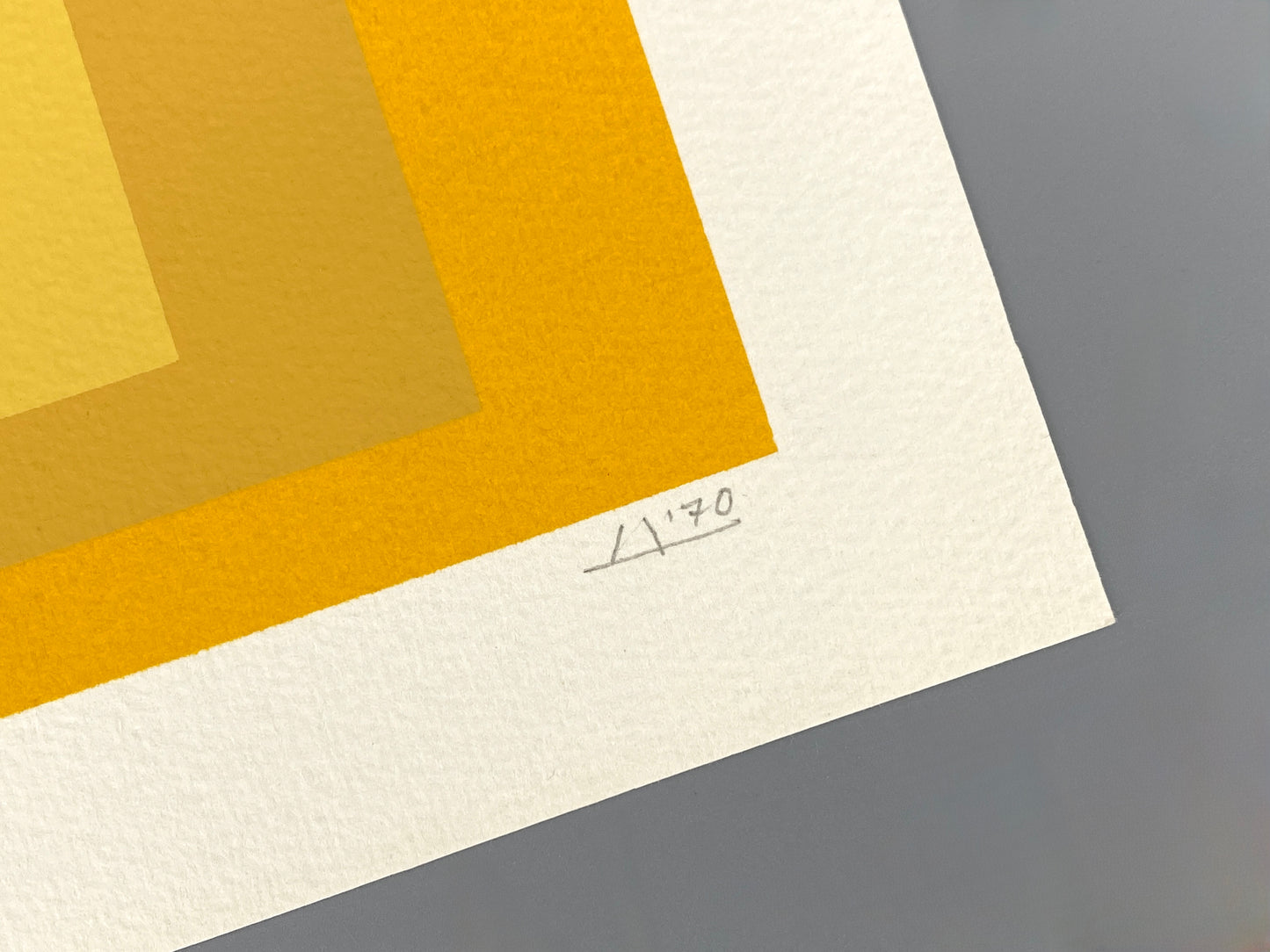 Signierter und nummerierter Siebdruck "J K S" von Josef Albers, 1970