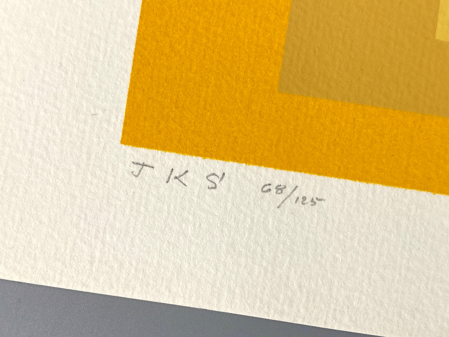 Signierter und nummerierter Siebdruck "J K S" von Josef Albers, 1970
