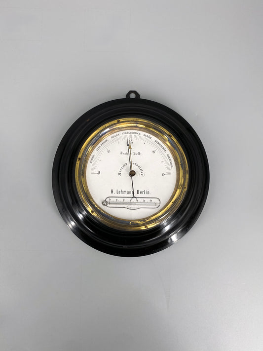 Wetterstation / Aneroidbarometer von H.Lehmann, Berlin, 19. Jahrhundert