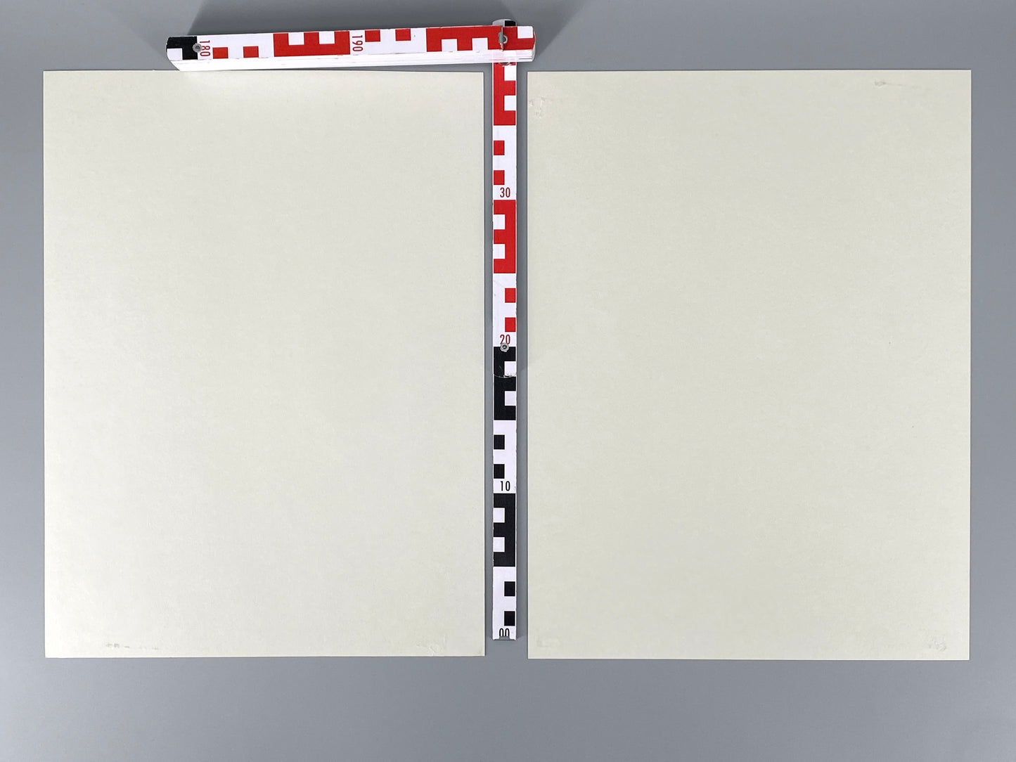 Reihe aus zwei Collagen "Blatt" und "Auszug" von Stefan Thiel (geb. 1965), signiert und nummeriert, 2001