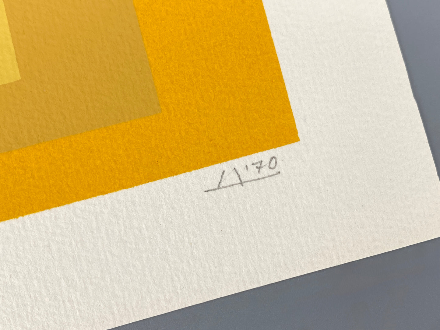 Signierter und nummerierter Siebdruck "J K S" von Josef Albers, 1970