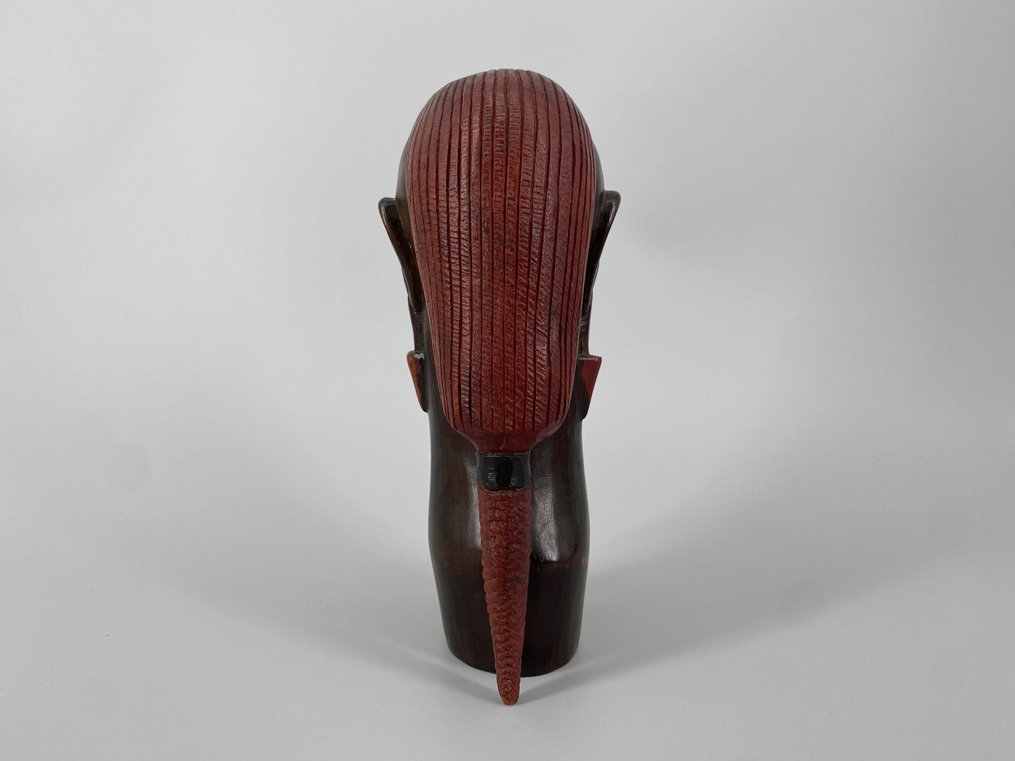 Skulptur eines Massai Kriegers aus Holz, Afrika, 20. Jh.