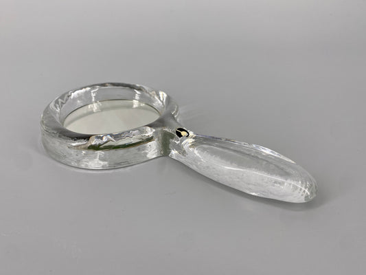 Handspiegel aus Glas von Pukeberg, Schweden, 1960er Jahre