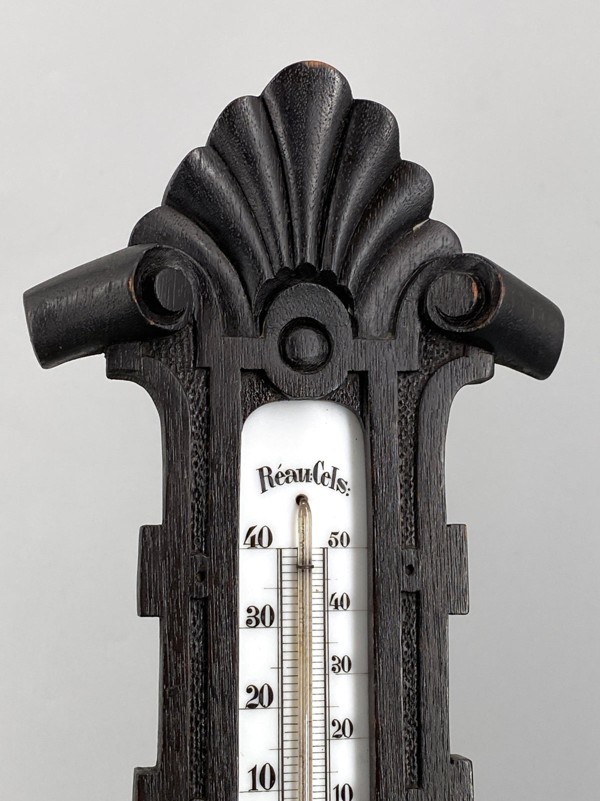 antike Wetterstation / Aneroidbarometer von Otto Pila-Stolp aus Holz, Deutschland, 19. Jahrhundert