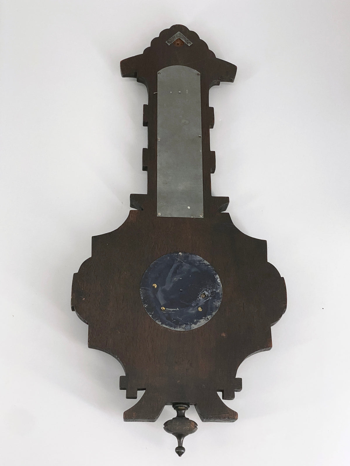 antike Wetterstation / Aneroidbarometer von Otto Pila-Stolp aus Holz, Deutschland, 19. Jahrhundert