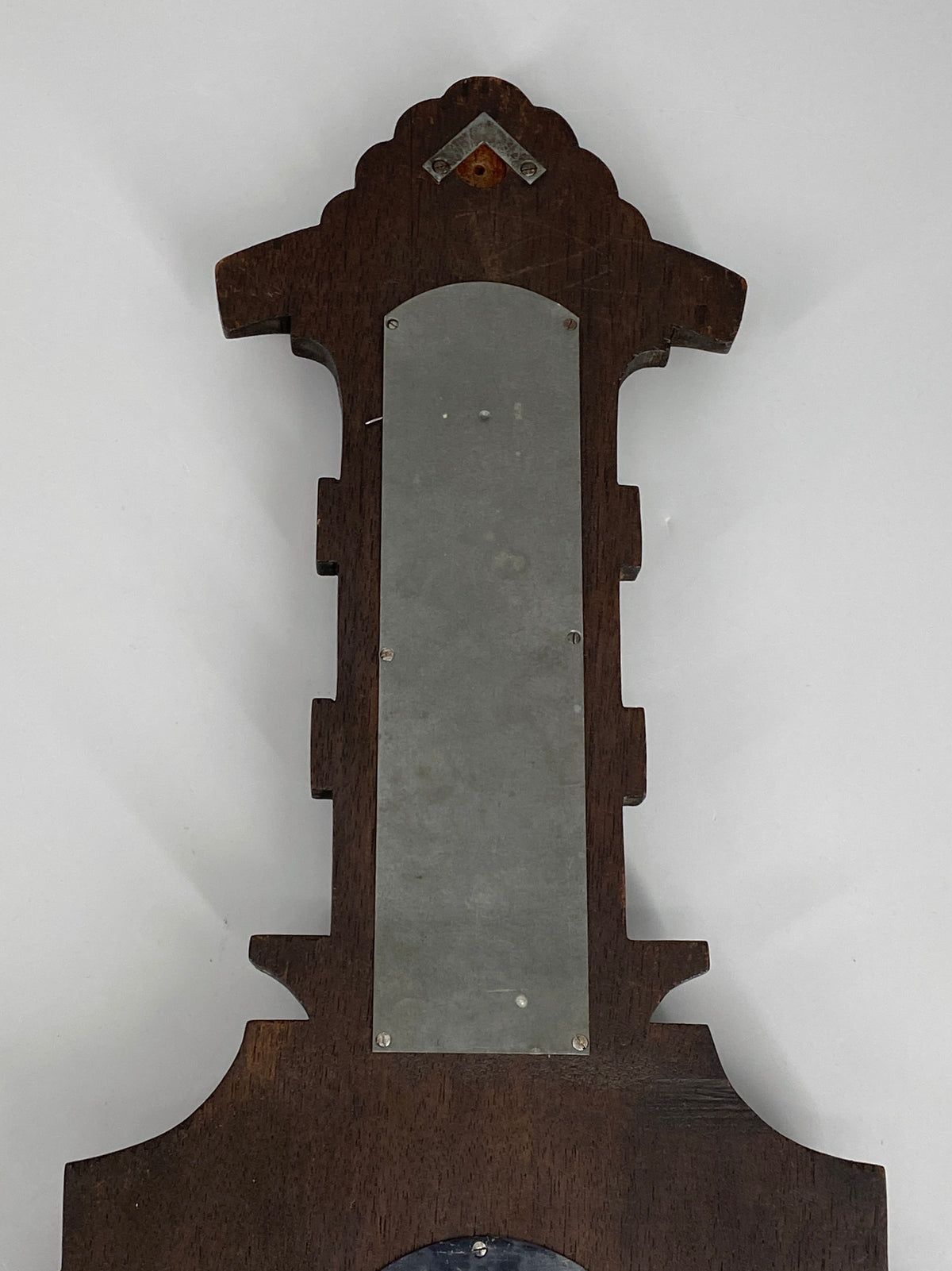 antike Wetterstation / Aneroidbarometer von Otto Pila-Stolp aus Holz, Deutschland, 19. Jahrhundert