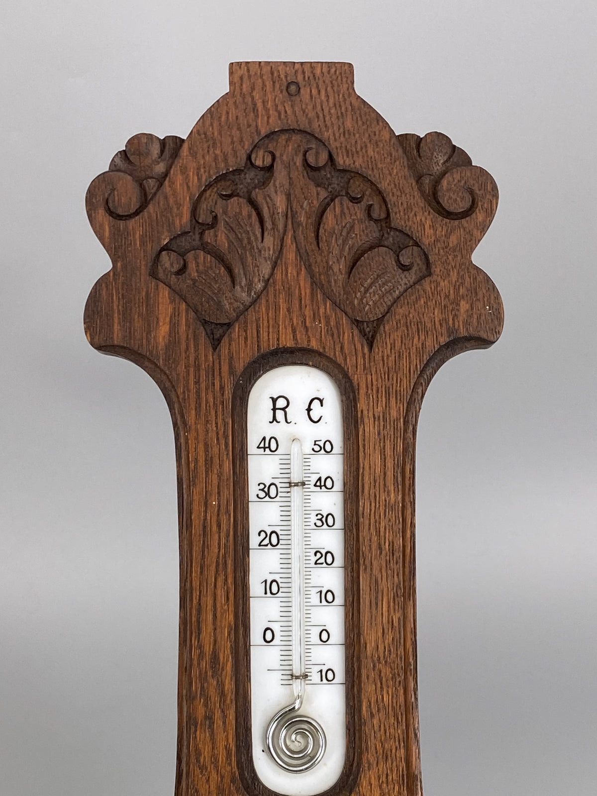 antike Wetterstation von Optiker Ruhnke aus Holz, Deutschland, 19./20. Jahrhundert