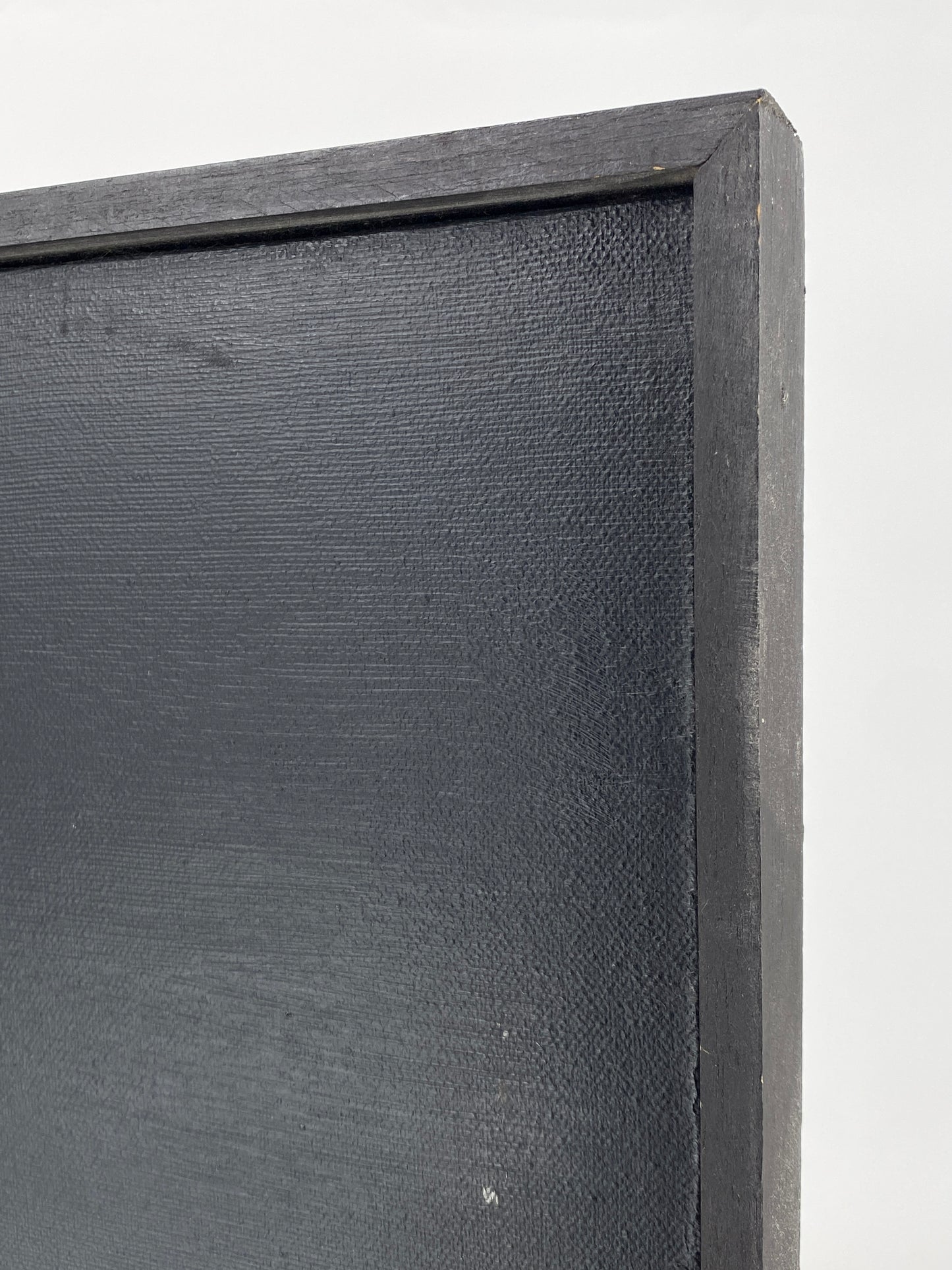 Zwei Acrylgemälde in Schwarz, abstrakte Kompositionen aus dem Jahr 1985, monogrammiert