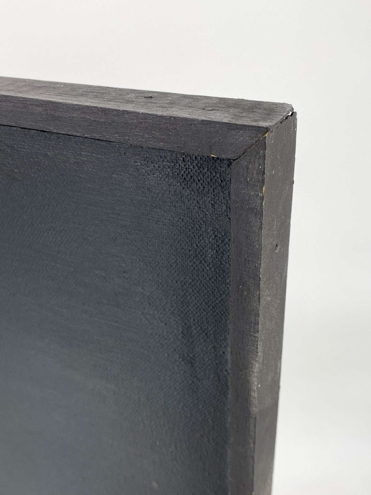 Zwei Acrylgemälde in Schwarz, abstrakte Kompositionen aus dem Jahr 1985, monogrammiert