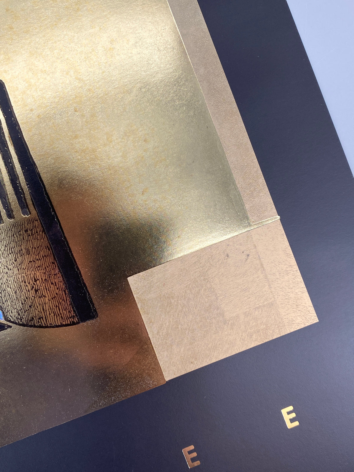 Kunstdruck von Isa van der Zee (geb. 1928), hochwertiger Offsetdruck mit Überdruck in Gold von Verkerke, Niederlande 1988