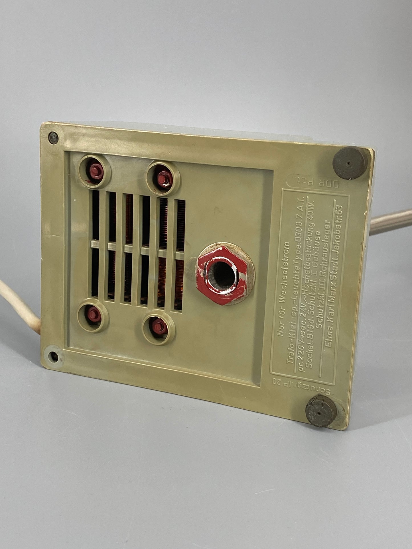 Tischlampe von Wolfgang Dyroff für Elma VEB Chemnitz, DDR