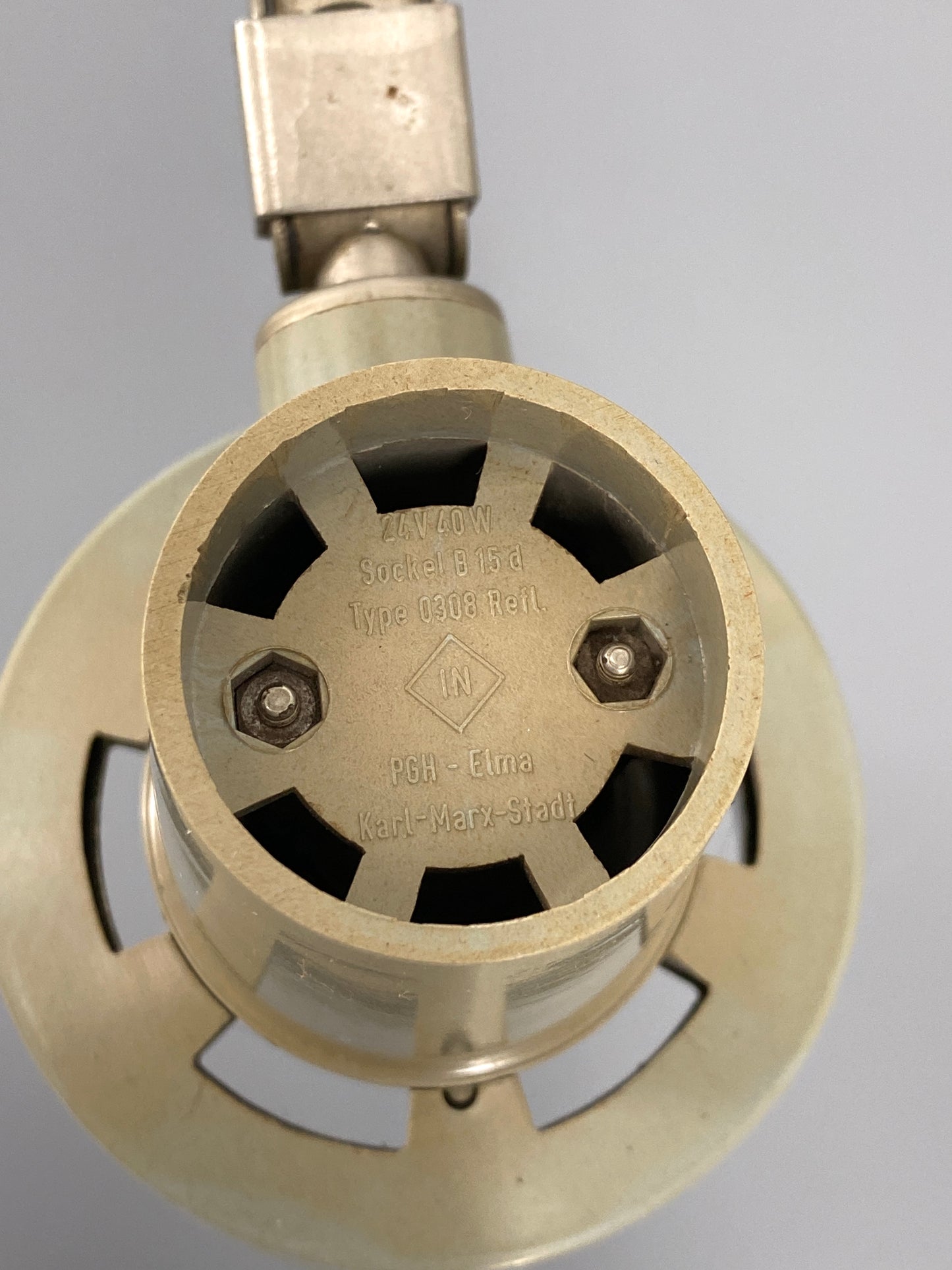 Tischlampe von Wolfgang Dyroff für Elma VEB Chemnitz, DDR