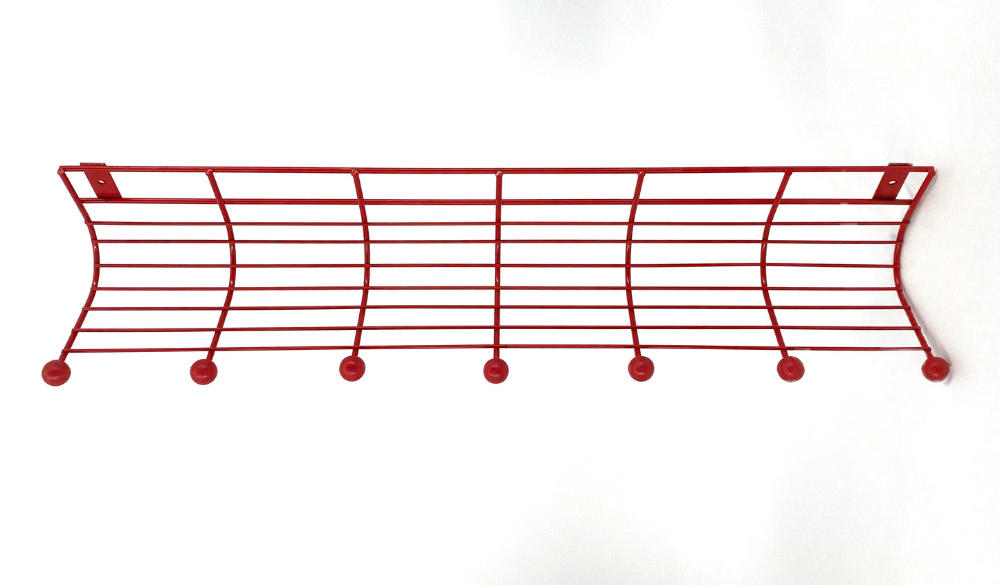 Wandgarderobe von IKEA aus rot lackiertem Metall, 80/90er