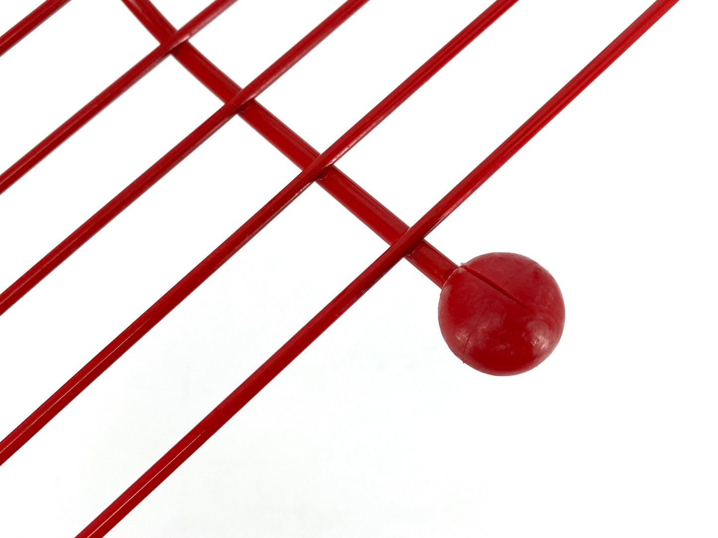 Wandgarderobe von IKEA aus rot lackiertem Metall, 80/90er