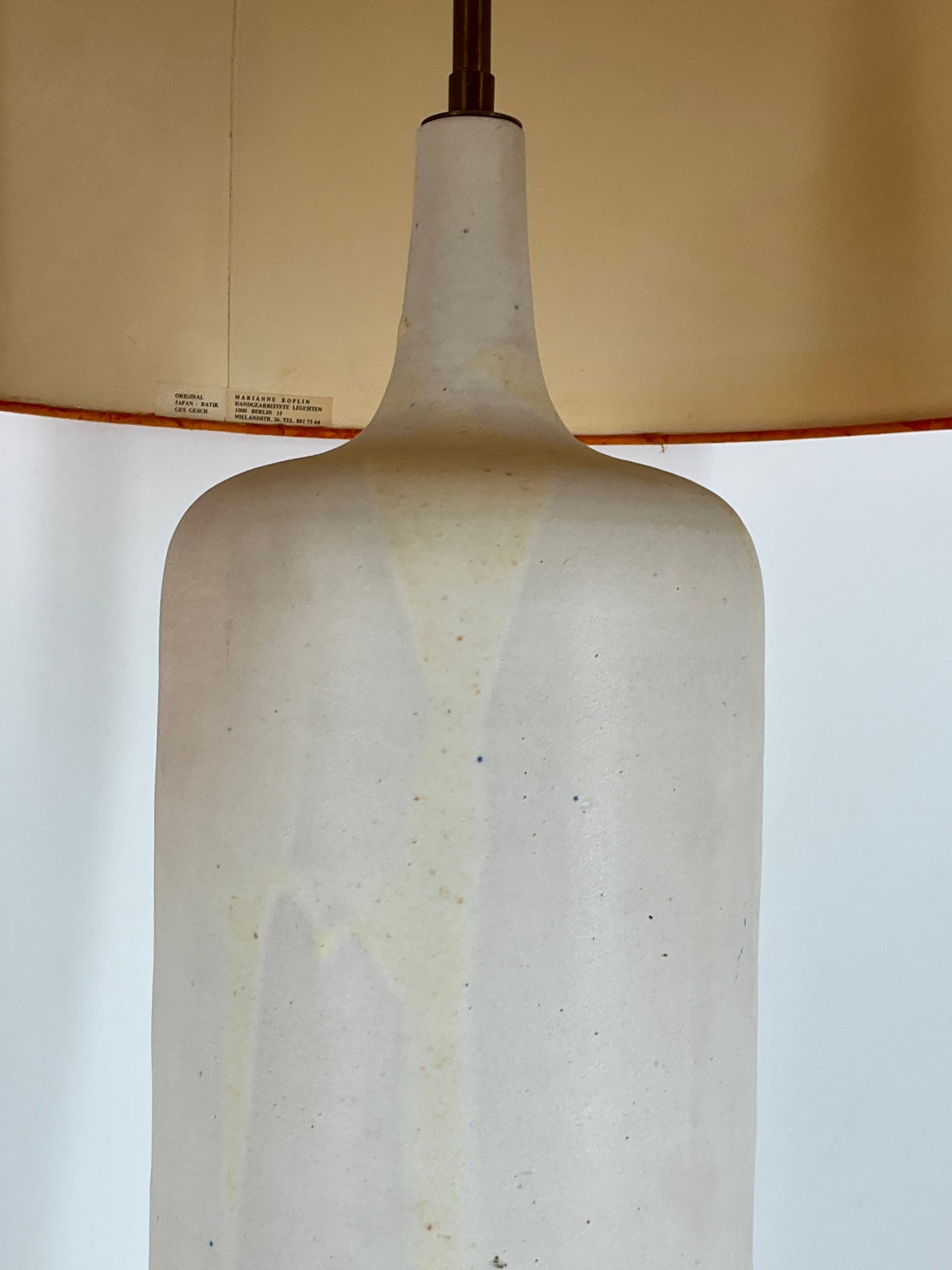 Tischlampe aus Keramik von Marianne Koplin für Atelier Marianne Koplin Berlin