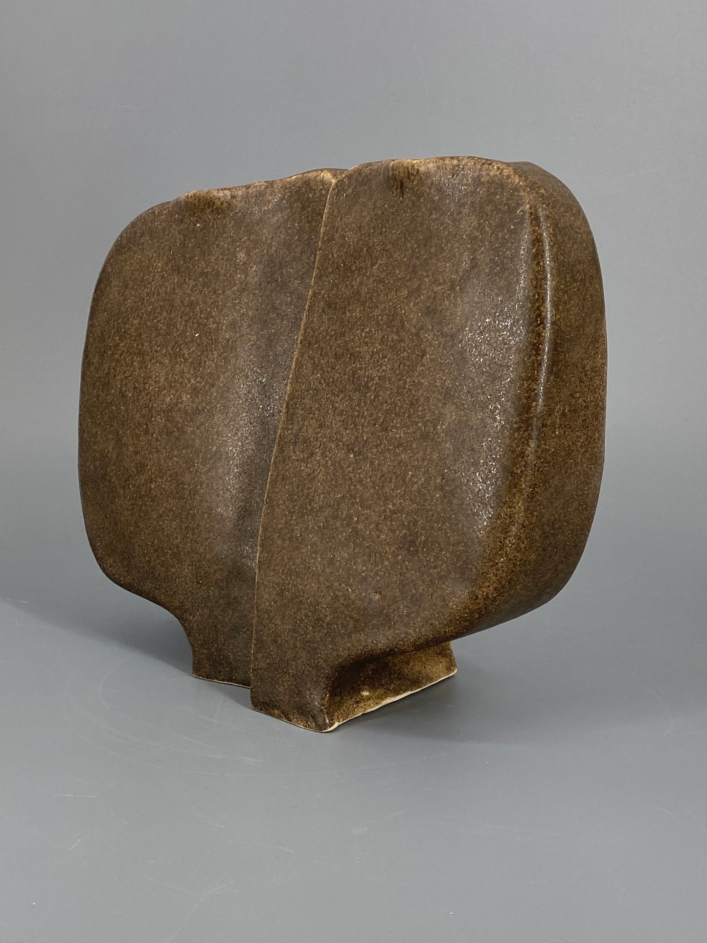 Brutalistische Studiokeramik Vase, Doppelvase, 1979