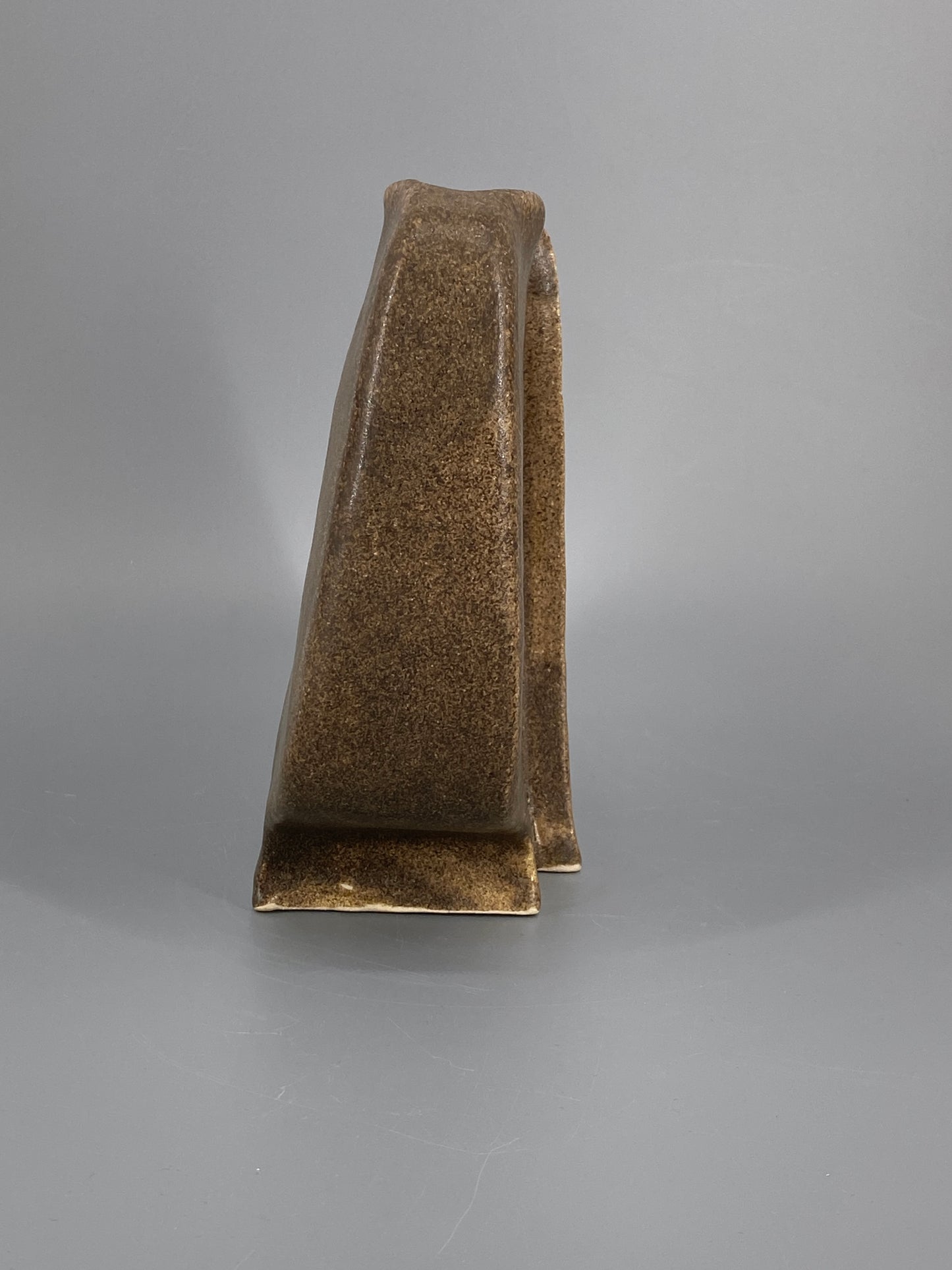 Brutalistische Studiokeramik Vase, Doppelvase, 1979