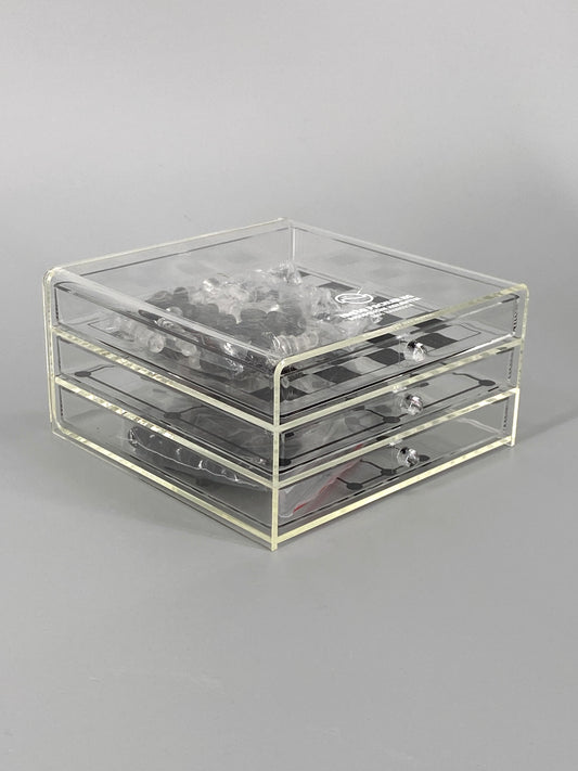Acrylic 4-In-1 Spiele Sammlung, inkl. Schach, Dame, Mühle und Solitaire, 90er