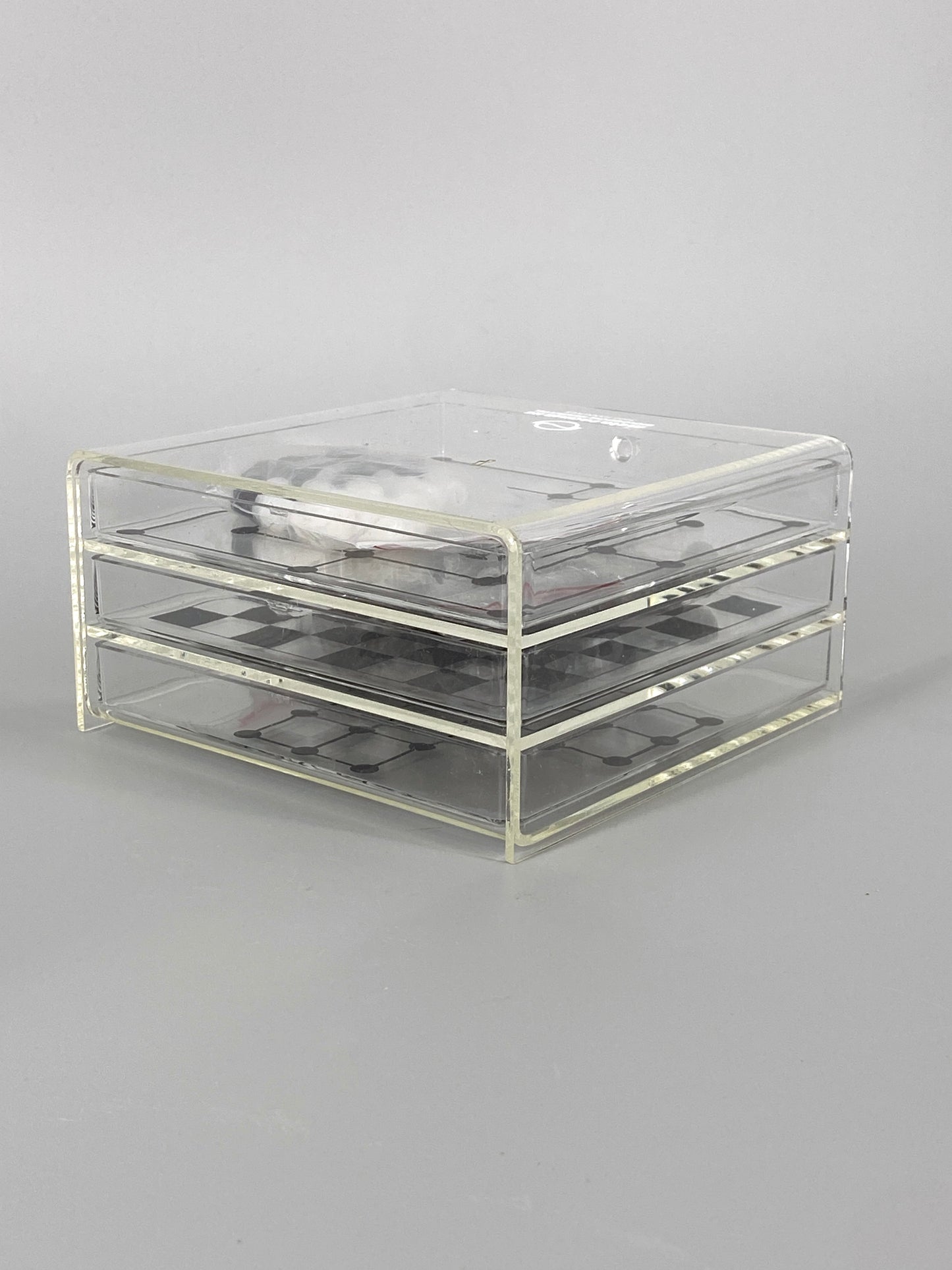 Acrylic 4-In-1 Spiele Sammlung, inkl. Schach, Dame, Mühle und Solitaire, 90er