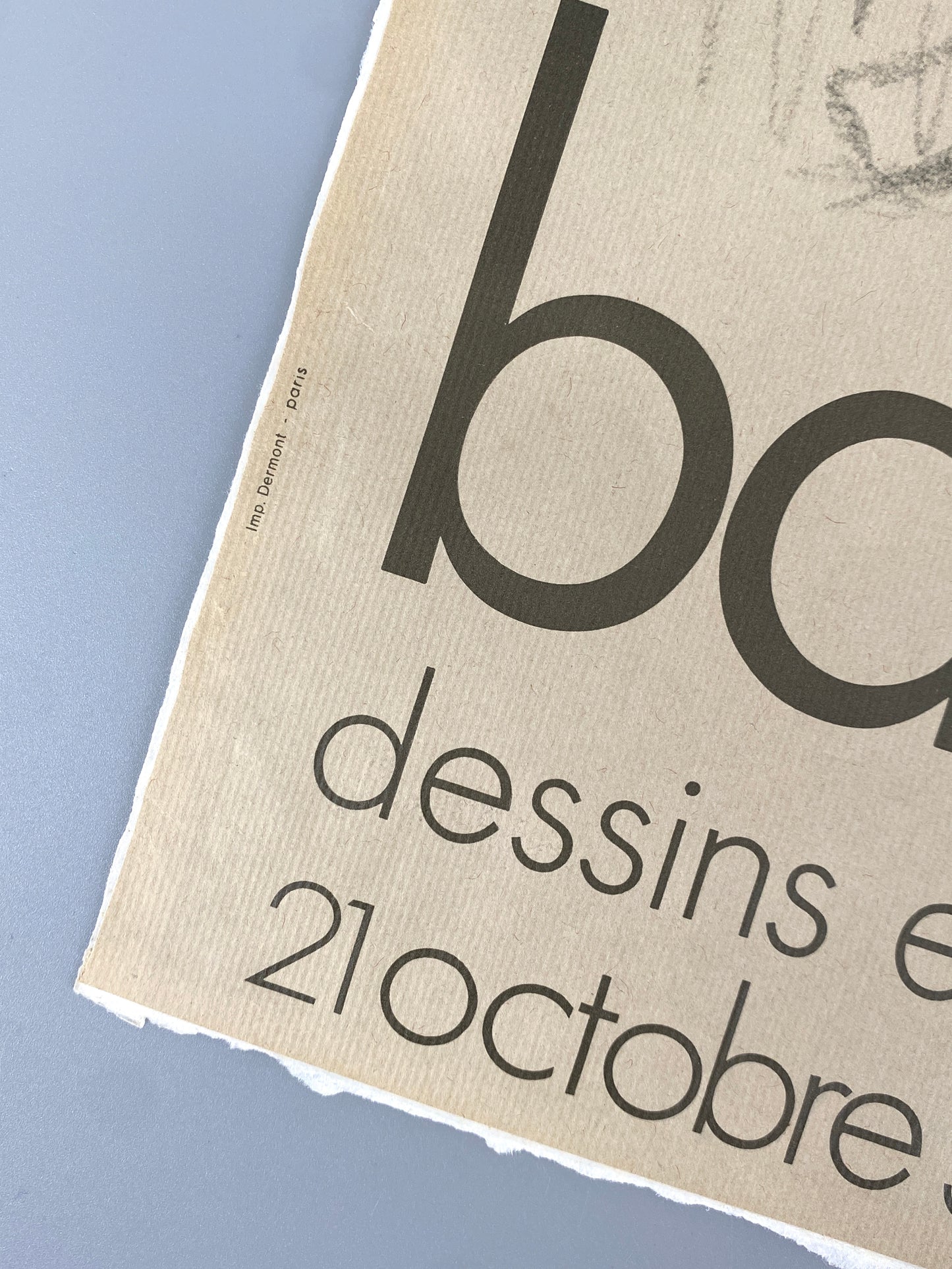 Ausstellungsplakat "Balthus. Dessins et Aquarelles" aus Paris, Galerie Claude Bernard 1971