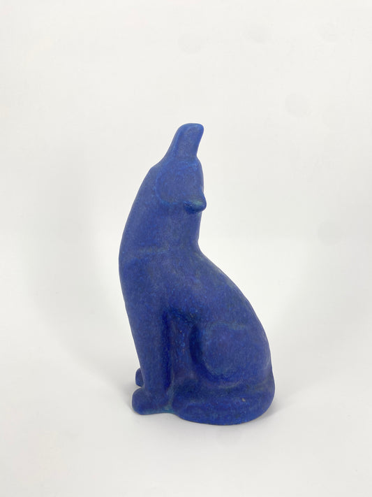 Wolfsfigur von Dietmar Liedke / Karlsruher Majolika für VW Wolfsburg, 1989