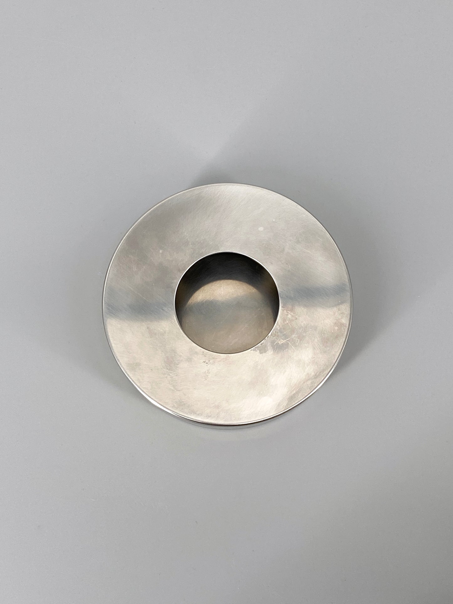 "Cylinda" Aschenbecher aus Edelstahl von Stelton,  Peter Holmblad und Arne Jacobsen, Dänemark, 1967