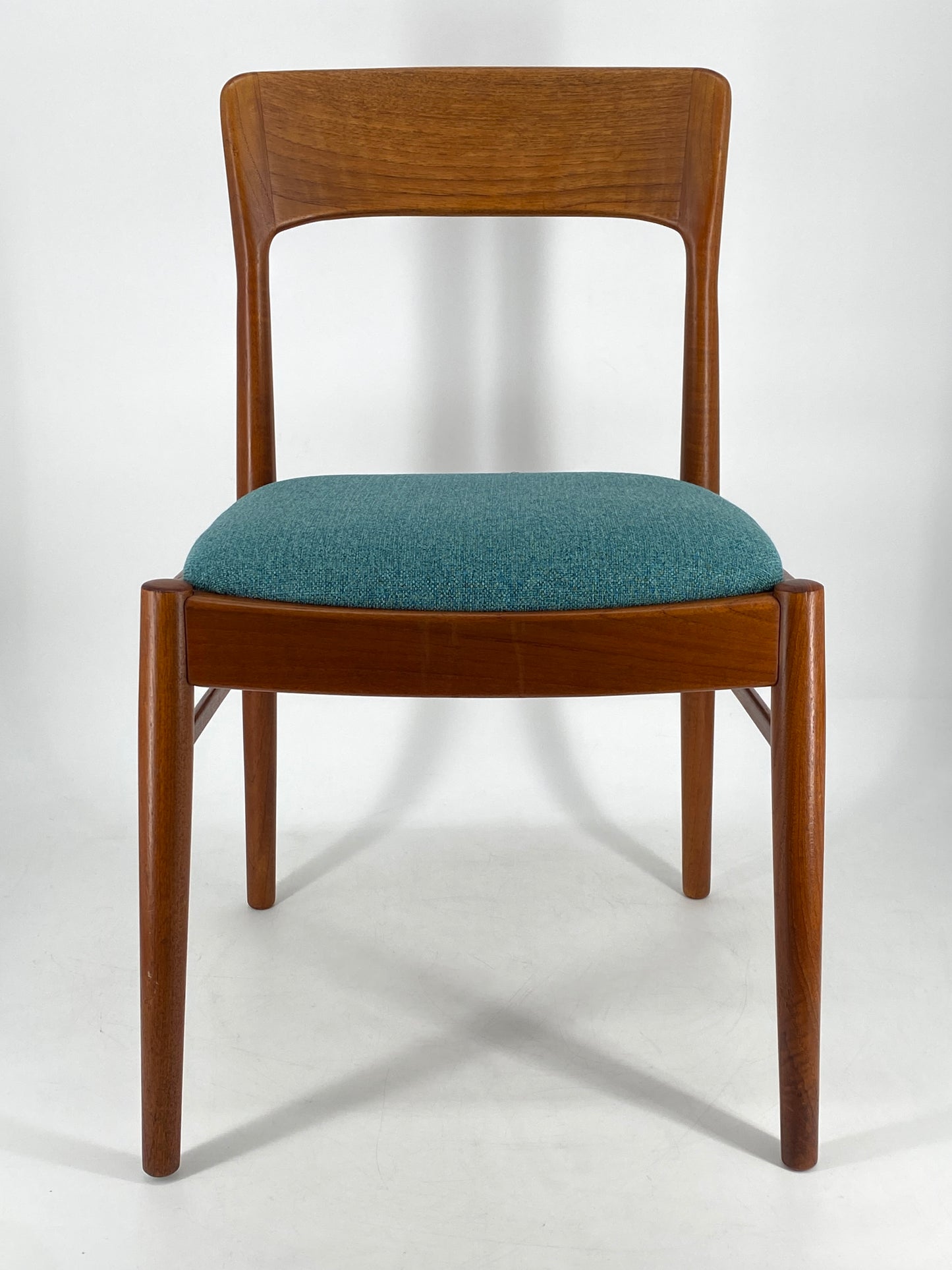 Set von vier Esszimmerstühlen aus Teakholz, KS Møbler, Dänemark