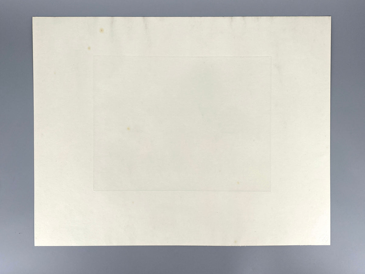 Farbenfrohe Radierung "Tierfabel" mit Aqautinta-Elementen von Charlotte Herzog von Berg, 1979