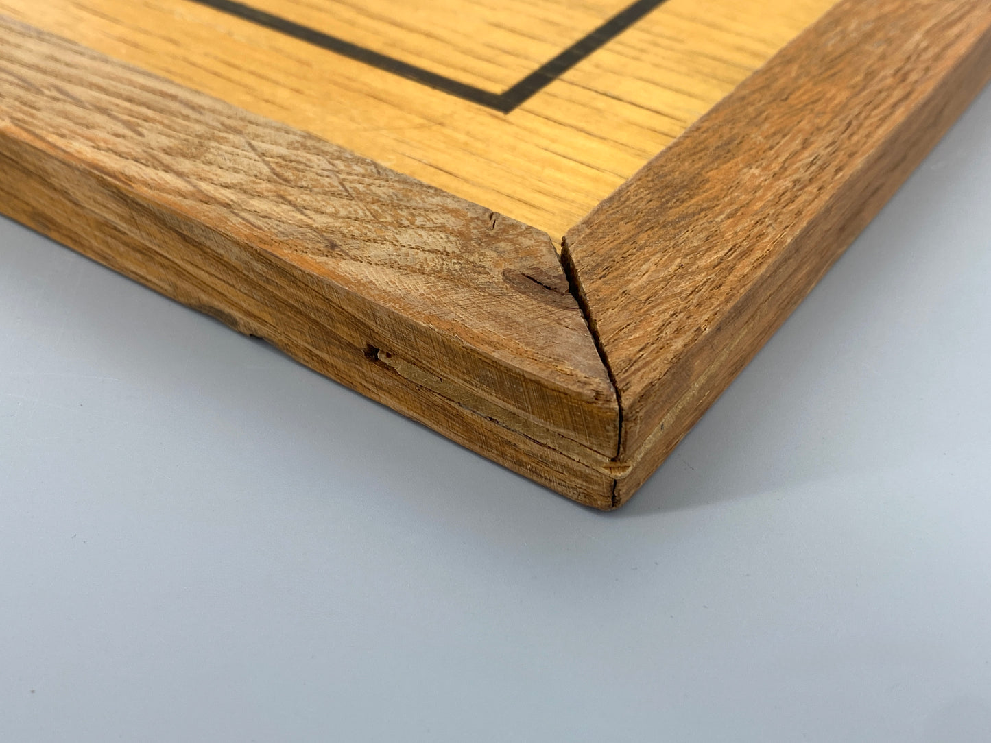 Vintage Schachbrett aus Holz, gemalt, lackiert