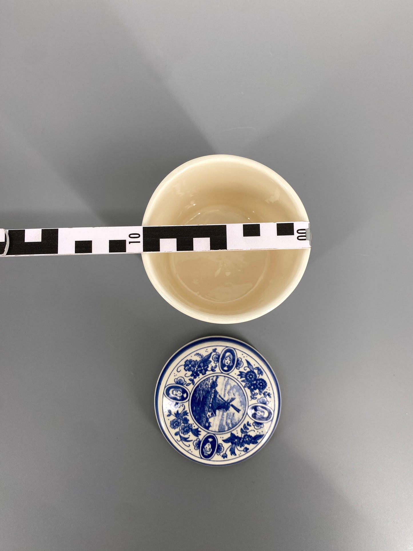 Zuckerdose von Delft, blau und weiß, aus Holland