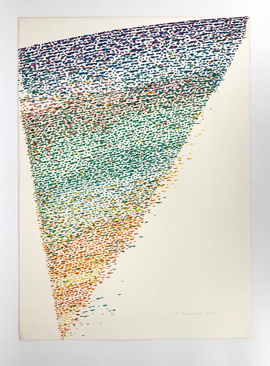 Farblithografie "Istrio" von Piero Dorazio (1927–2005), Edition Erker, St. Gallen, 1976
