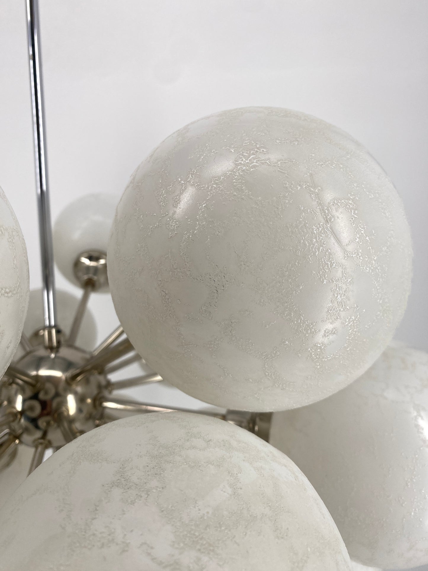 Space Age Sputnik Kronleuchter, 24-flammig, Rupert Nikoll zugeschrieben, Österreich 1970er