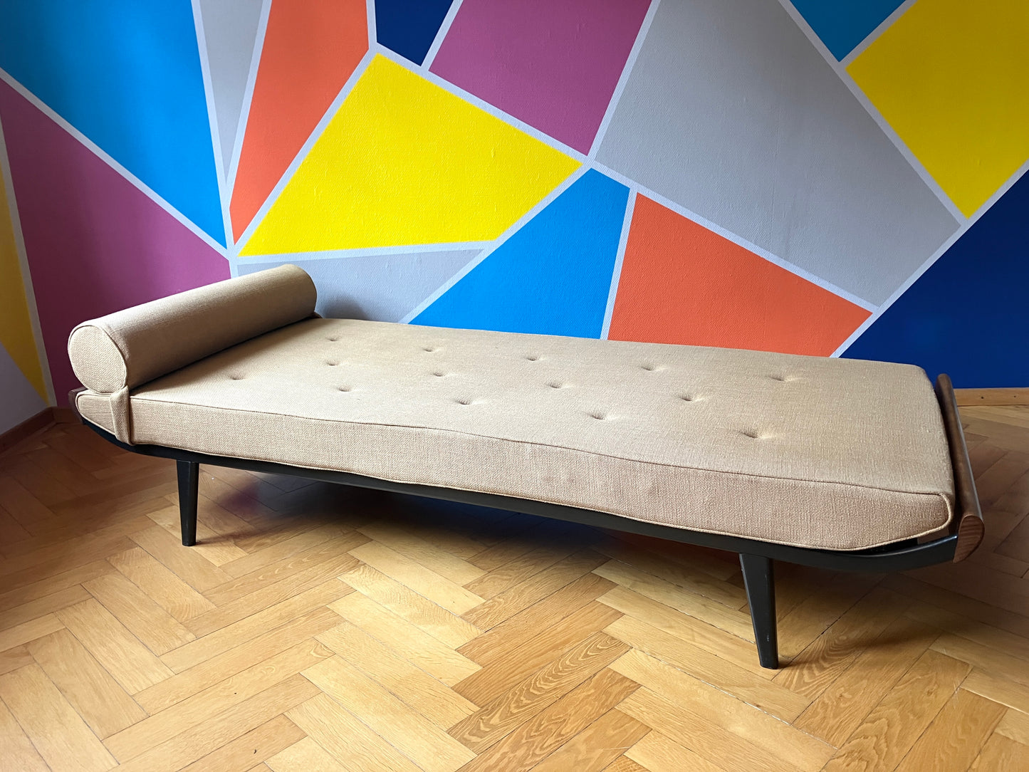 Mid Century Design Daybed/ Liege "Cleopatra" von (A. R.) Cordemeyer für AUPING, Niederlande 50er
