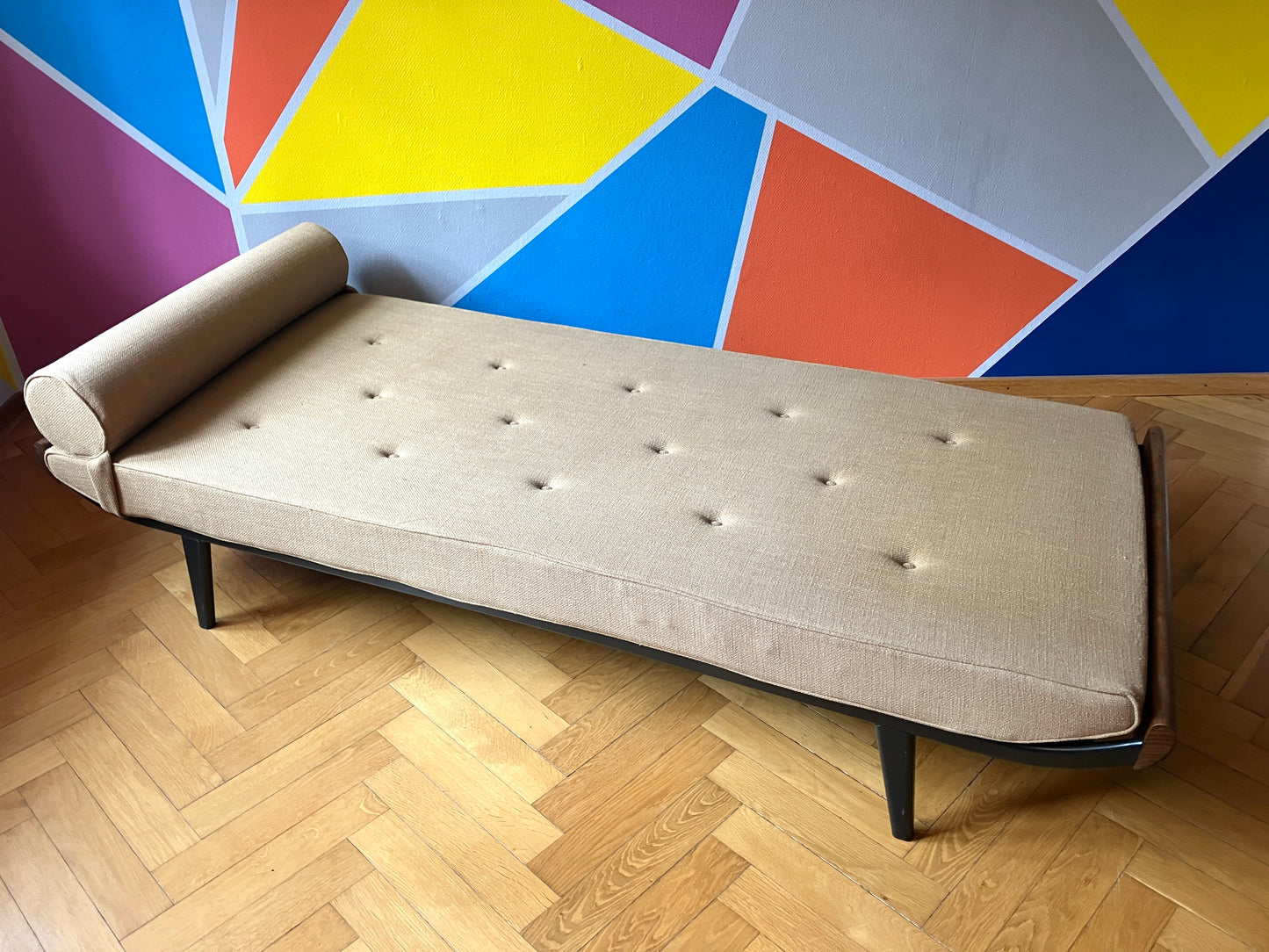 Mid Century Design Daybed/ Liege "Cleopatra" von (A. R.) Cordemeyer für AUPING, Niederlande 50er