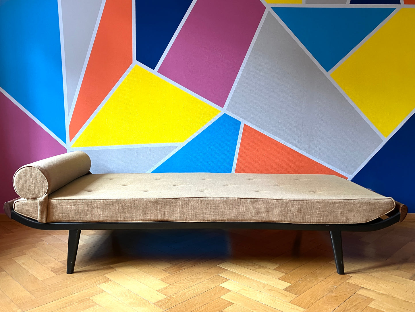 Mid Century Design Daybed/ Liege "Cleopatra" von (A. R.) Cordemeyer für AUPING, Niederlande 50er