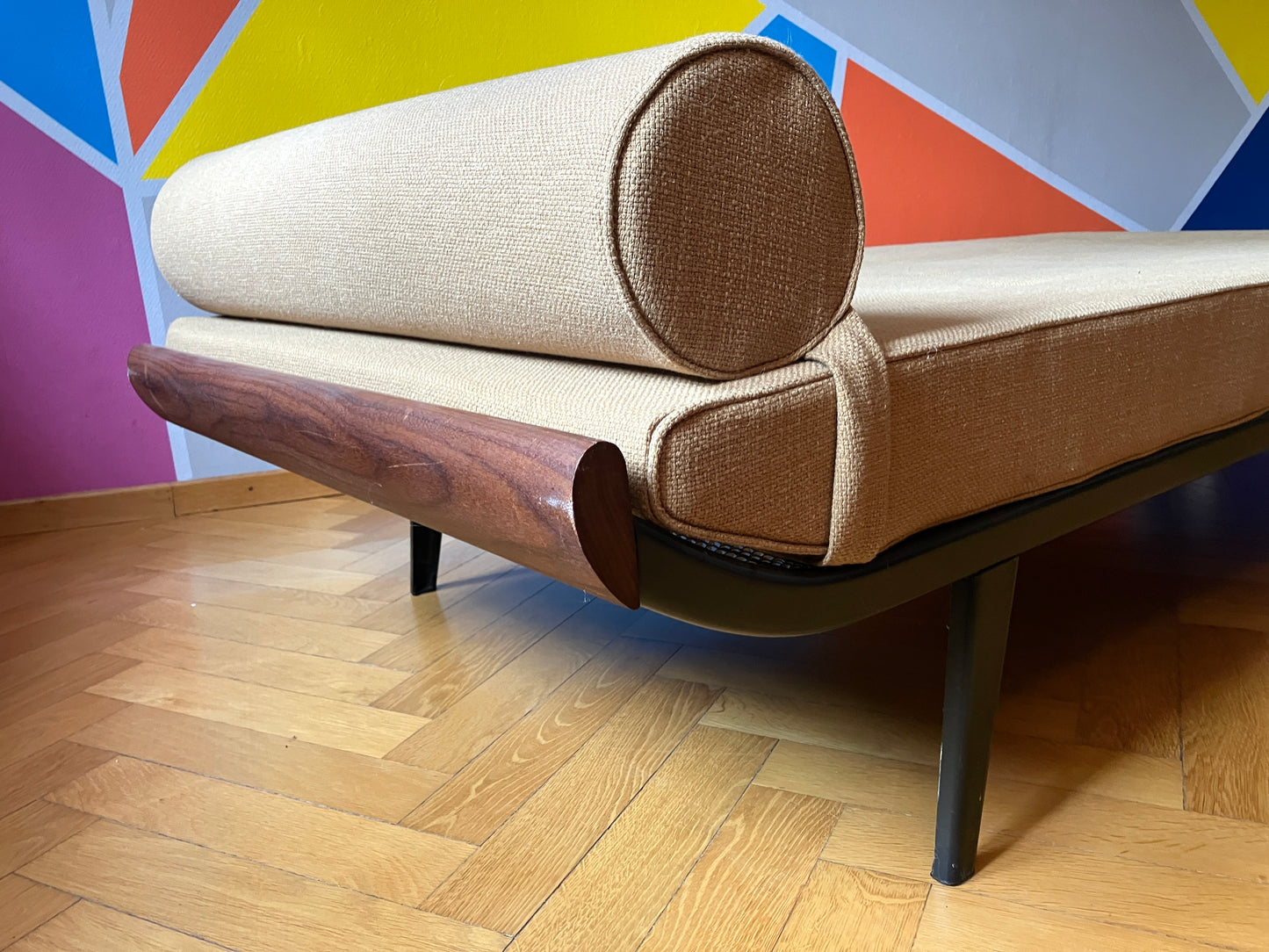 Mid Century Design Daybed/ Liege "Cleopatra" von (A. R.) Cordemeyer für AUPING, Niederlande 50er