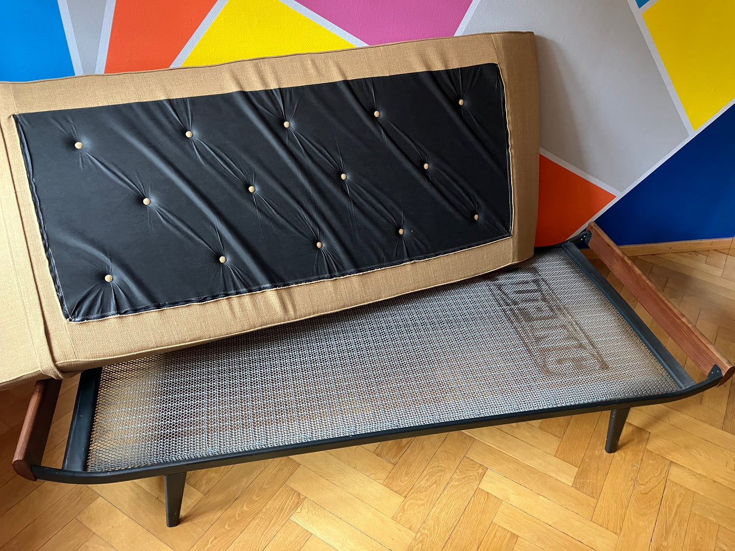 Mid Century Design Daybed/ Liege "Cleopatra" von (A. R.) Cordemeyer für AUPING, Niederlande 50er