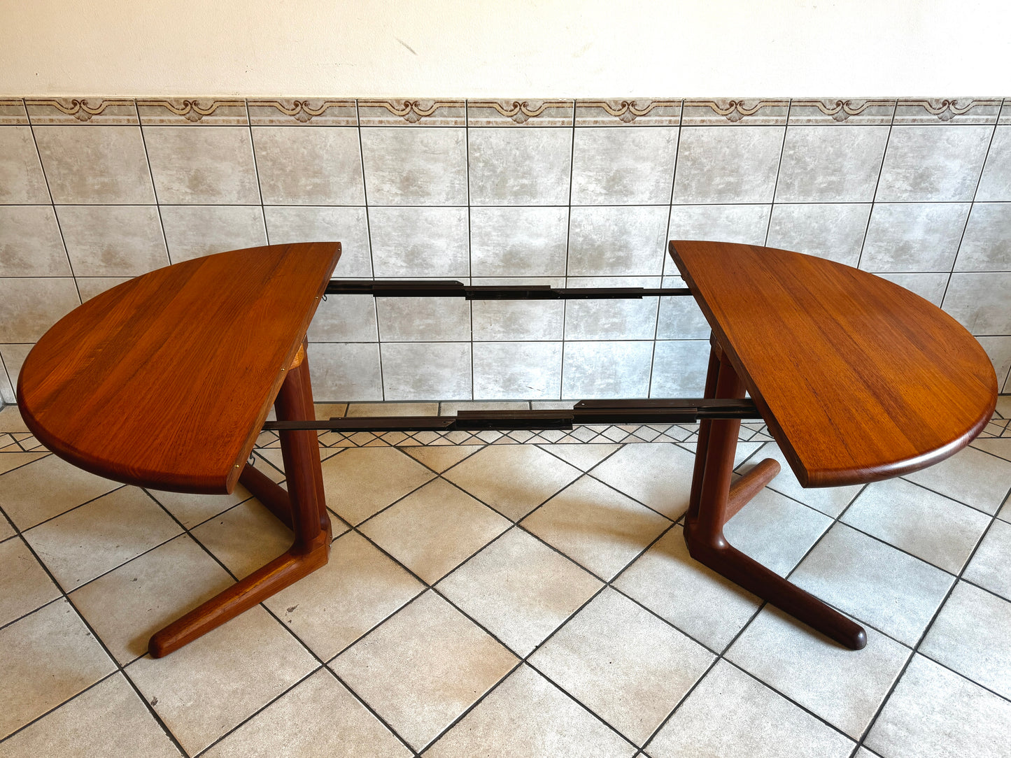 Ausziehtisch Teak Niels Ø. Moeller, Dänemark Mid Century